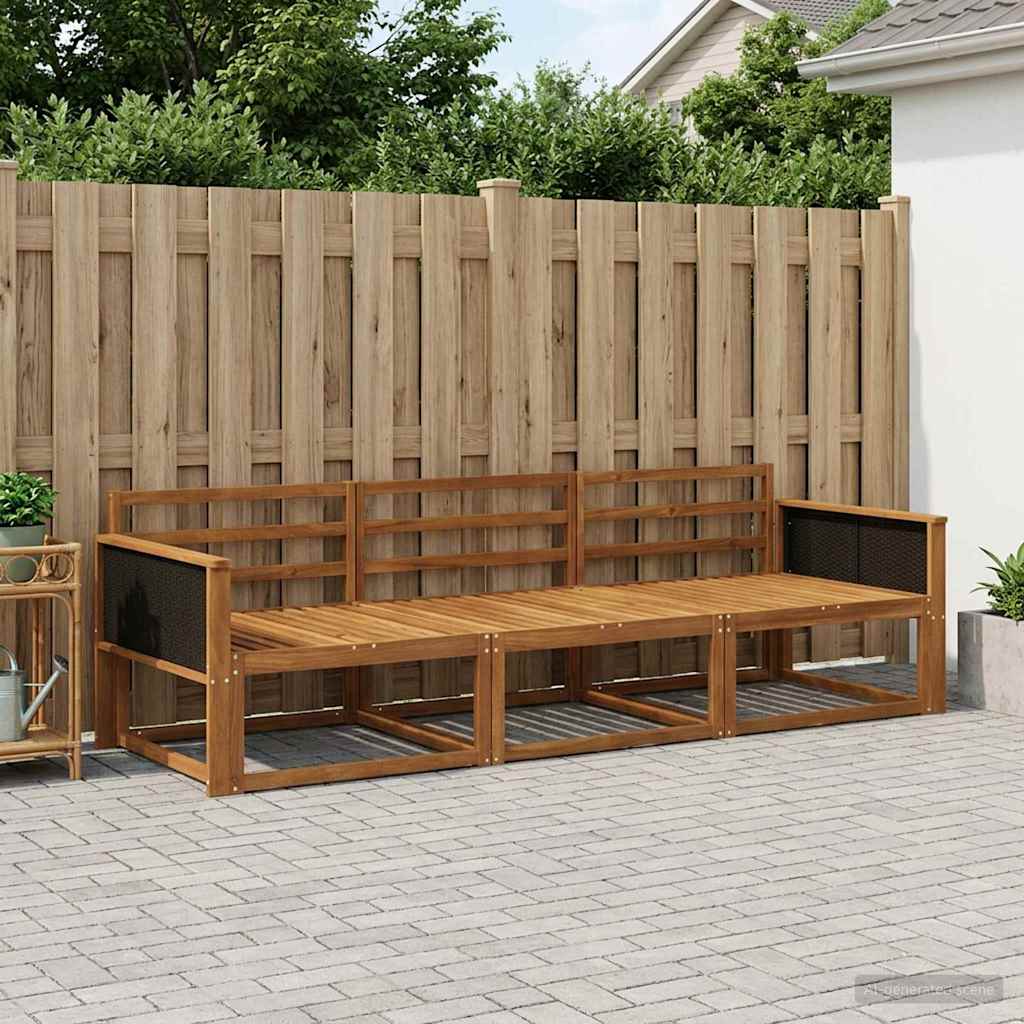 Ensemble de canapés d'extérieur 3 pcs Naturel - XIOS