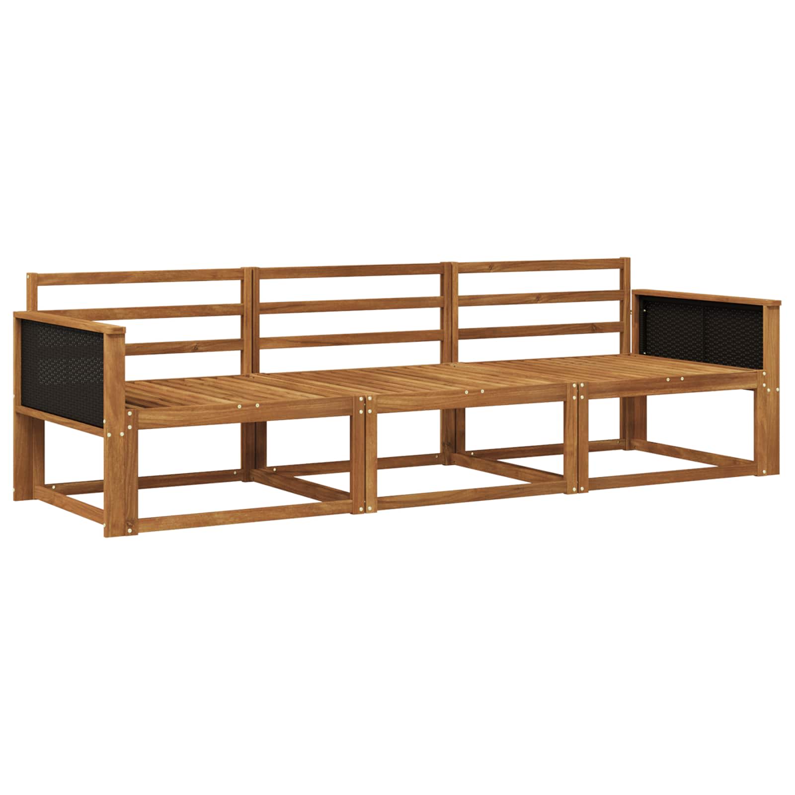 Ensemble de canapés d'extérieur 3 pcs Naturel - XIOS