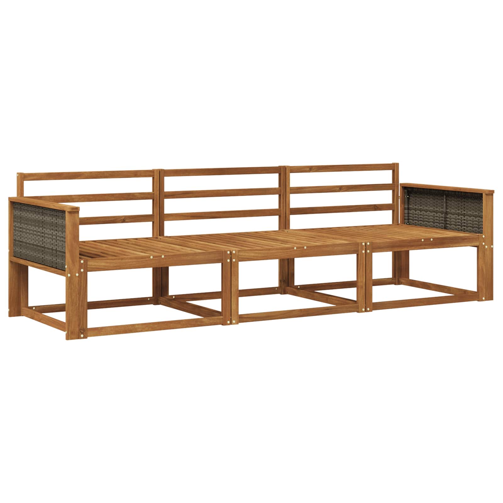 Ensemble de canapés d'extérieur 3 pcs Naturel - XIOS