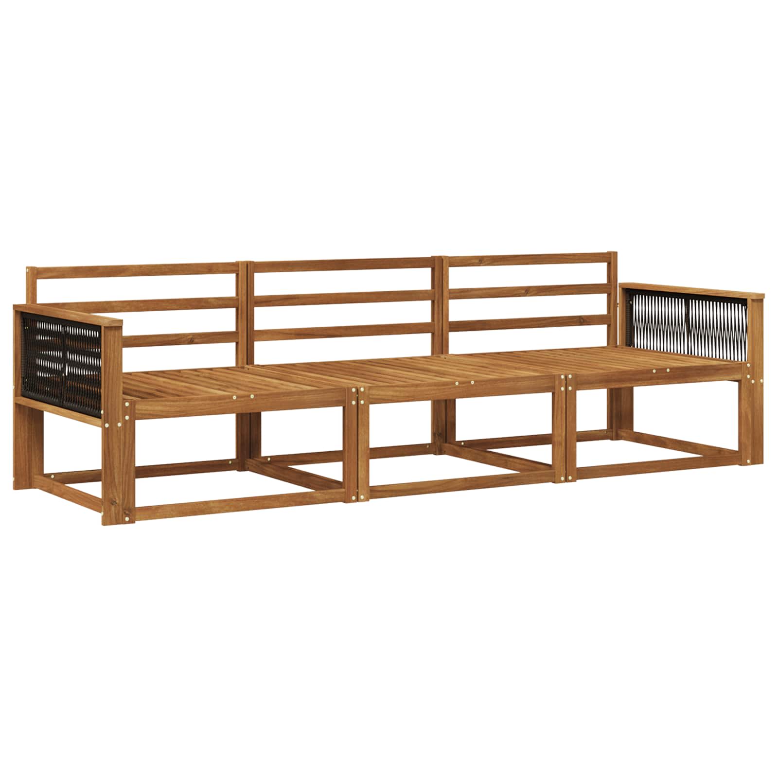 Ensemble de canapés d'extérieur 3 pcs Naturel - XIOS