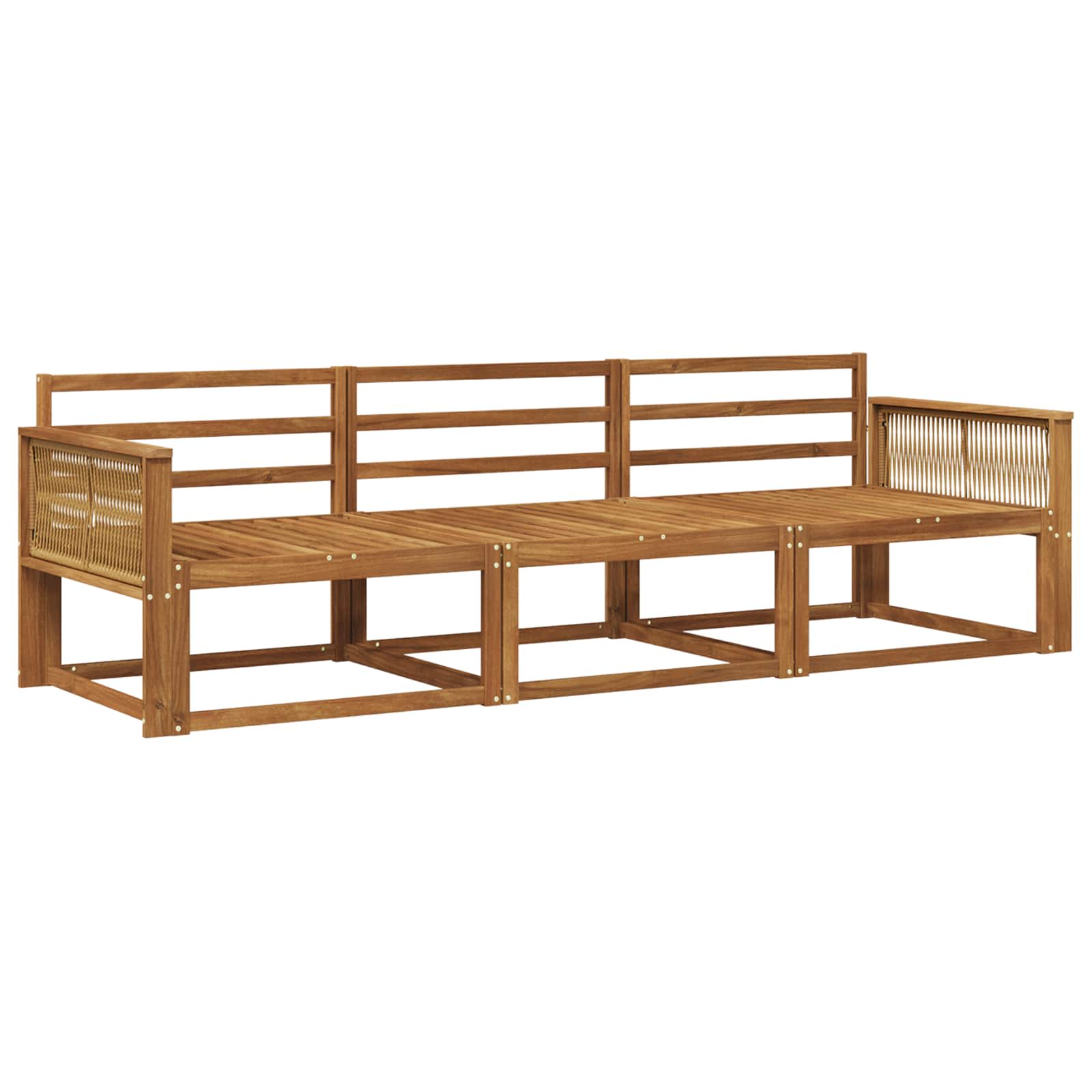 Ensemble de canapés d'extérieur 3 pcs Naturel - XIOS