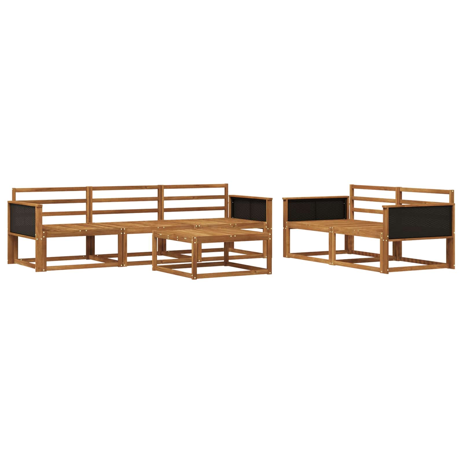 Ensemble de canapés d'extérieur 6 pcs Naturel - XIOS