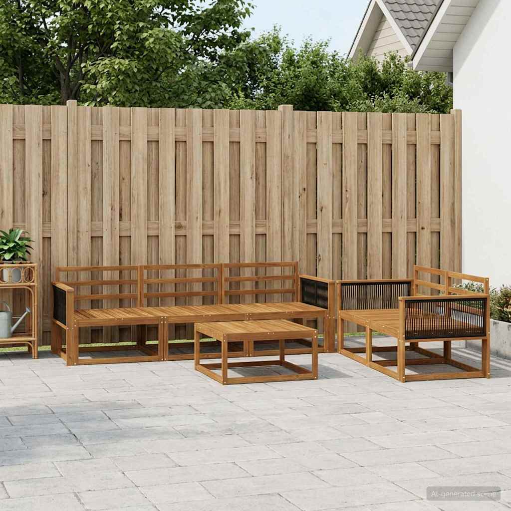 Ensemble de canapés d'extérieur 6 pcs Naturel - XIOS