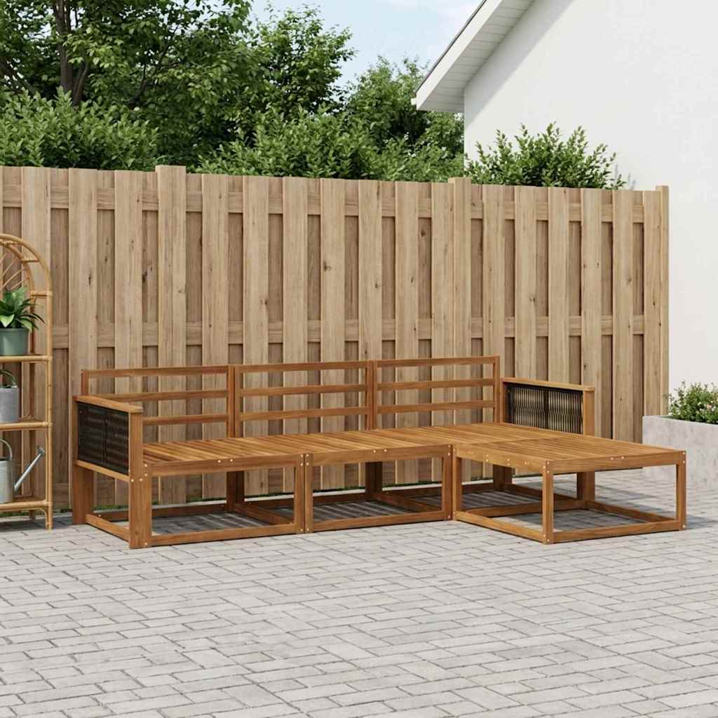 Ensemble de canapés d'extérieur 4 pcs Naturel - XIOS