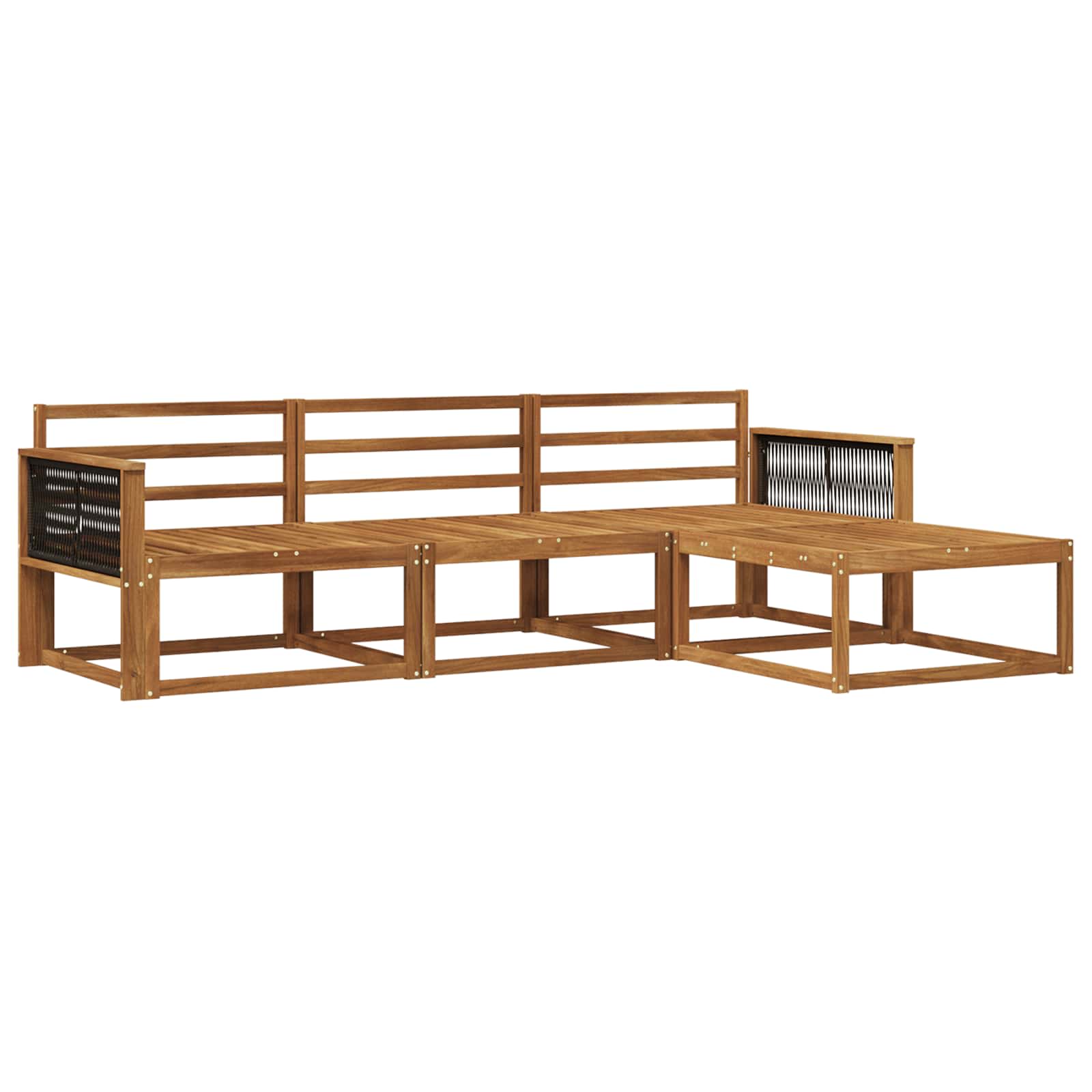 Ensemble de canapés d'extérieur 4 pcs Naturel - XIOS