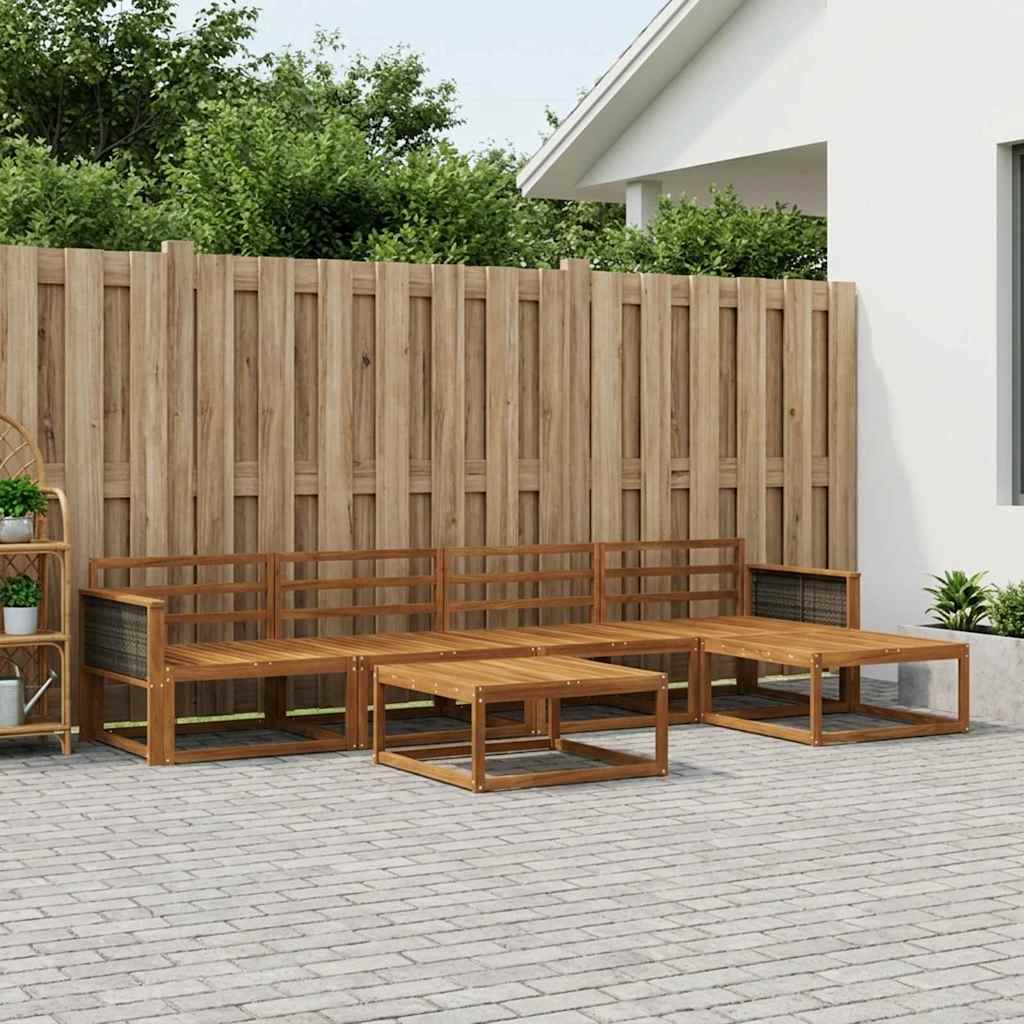 Ensemble de canapés d'extérieur 6 pcs Naturel - XIOS