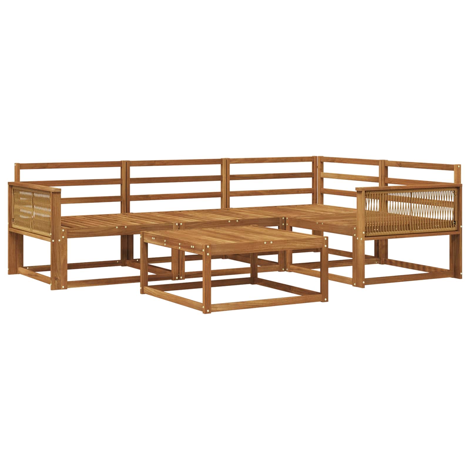 Ensemble de canapés d'extérieur 5 pcs Naturel - XIOS