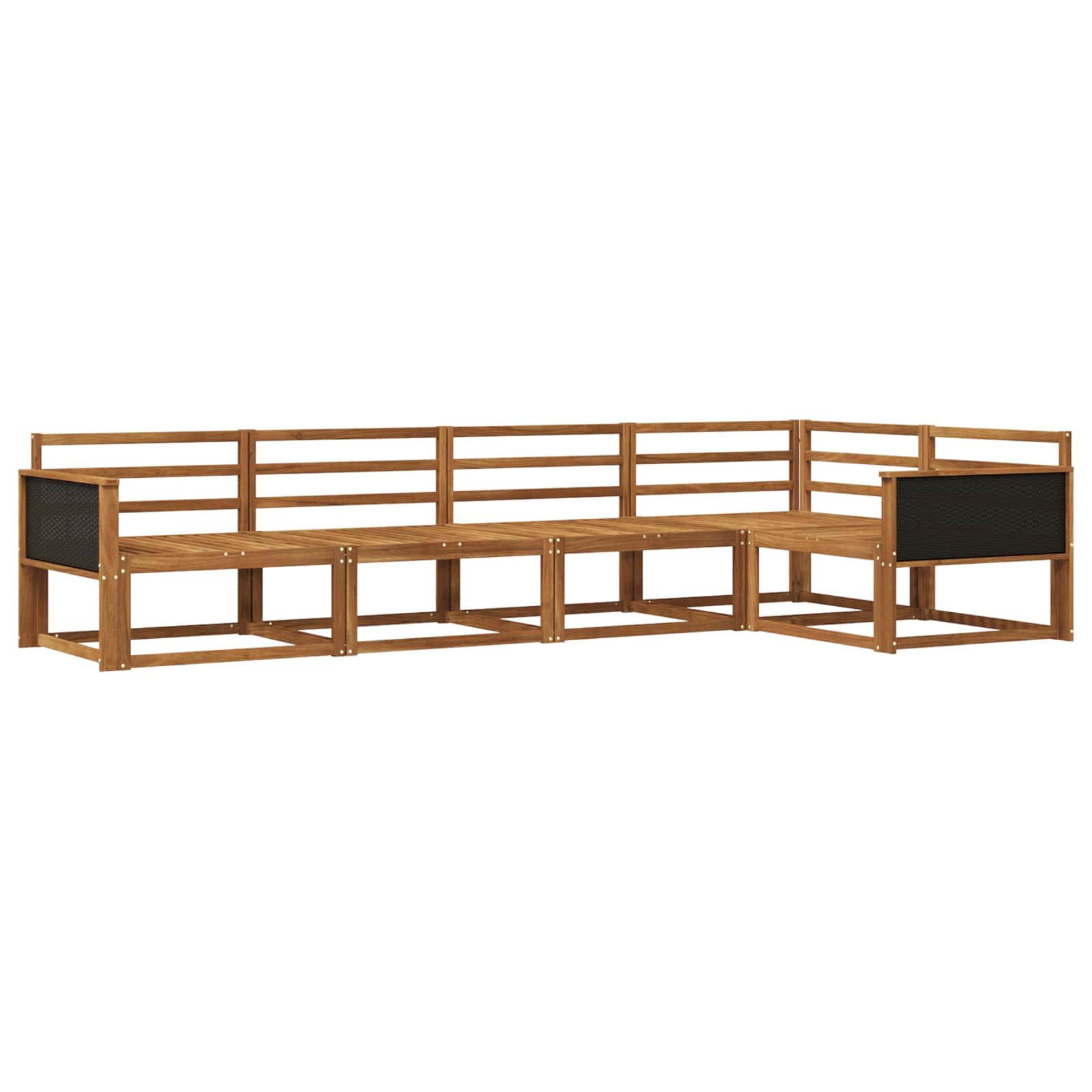 Ensemble de canapés d'extérieur 5 pcs Naturel - XIOS