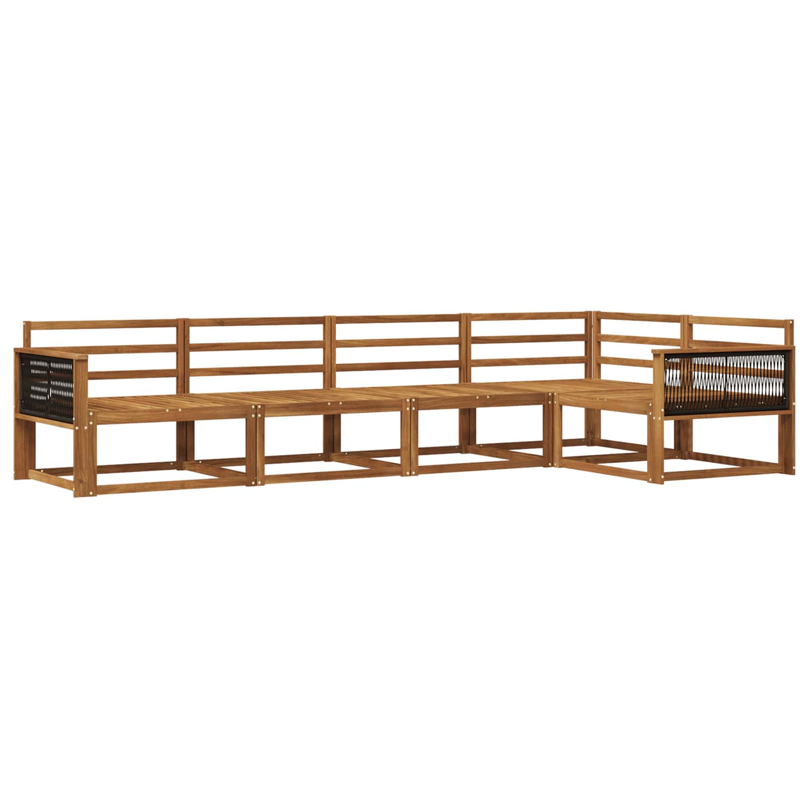 Ensemble de canapés d'extérieur 5 pcs Naturel - XIOS