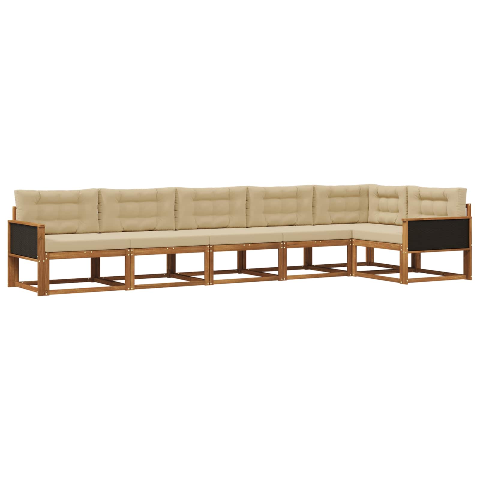Ensemble de canapés d'extérieur 6 pcs Naturel et Beige - XIOS