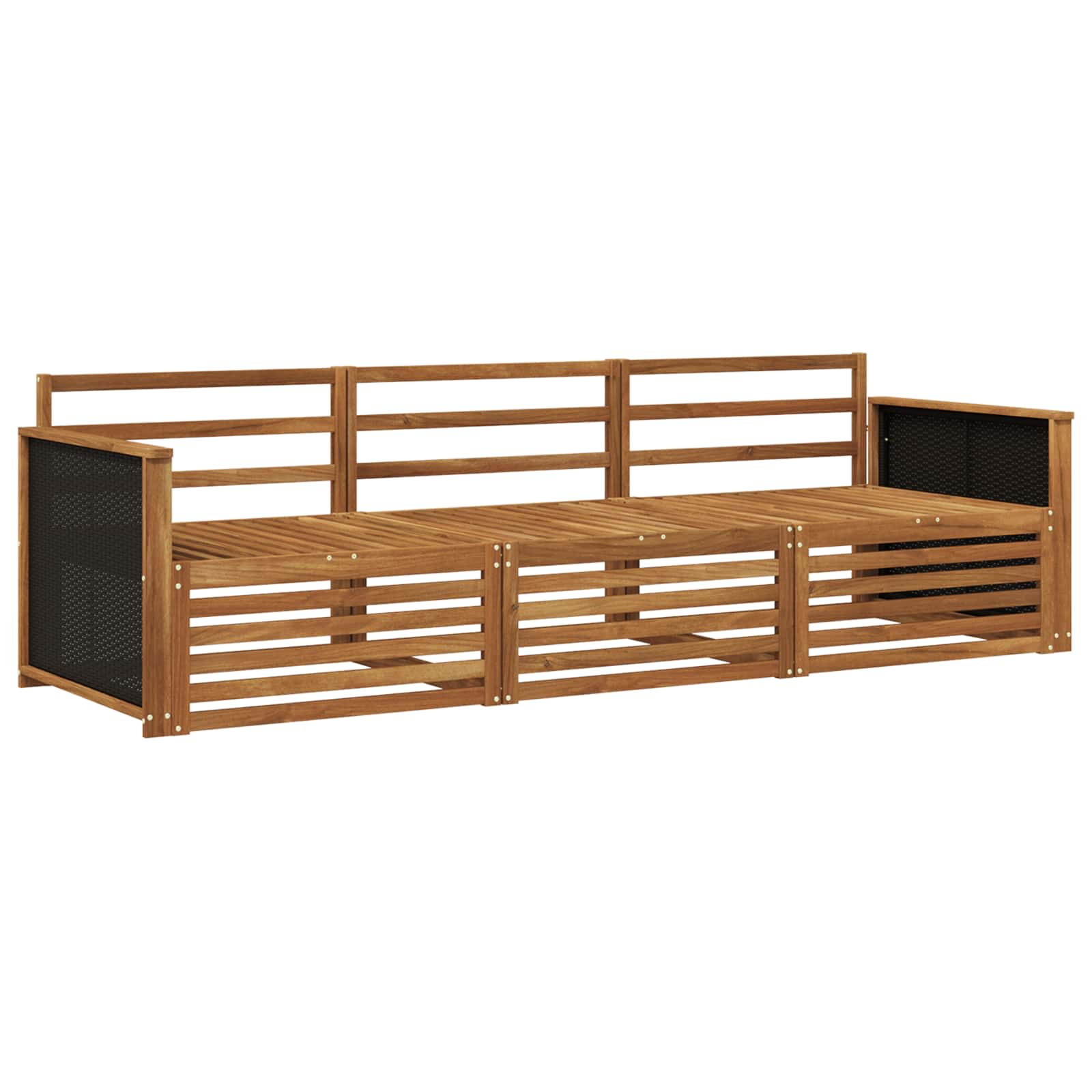 Ensemble de canapés d'extérieur 3 pcs Naturel - XIOS