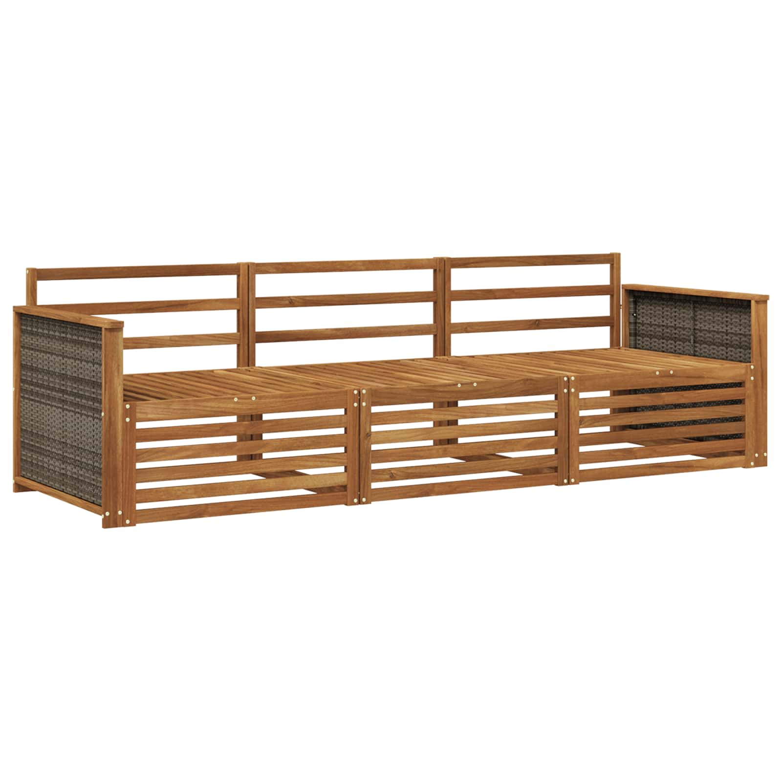 Ensemble de canapés d'extérieur 3 pcs Naturel - XIOS