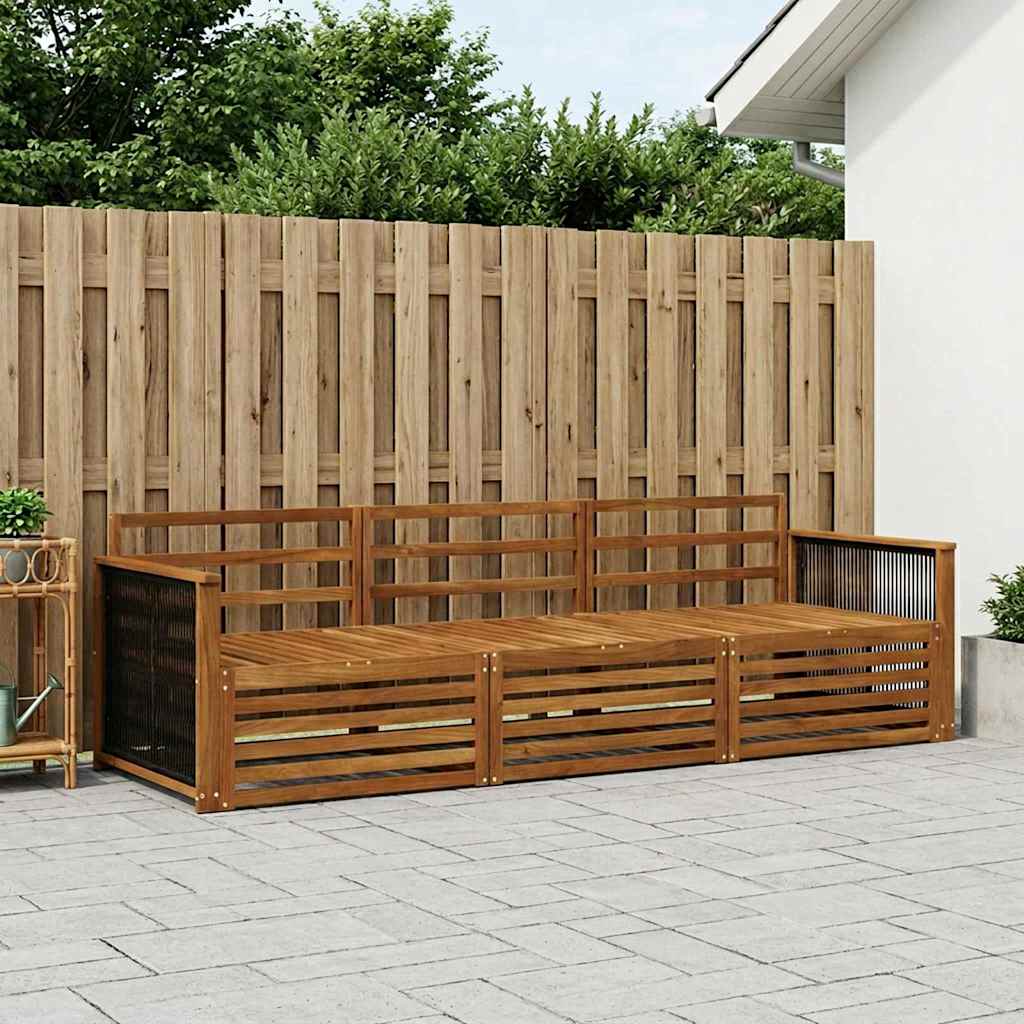 Ensemble de canapés d'extérieur 3 pcs Naturel - XIOS