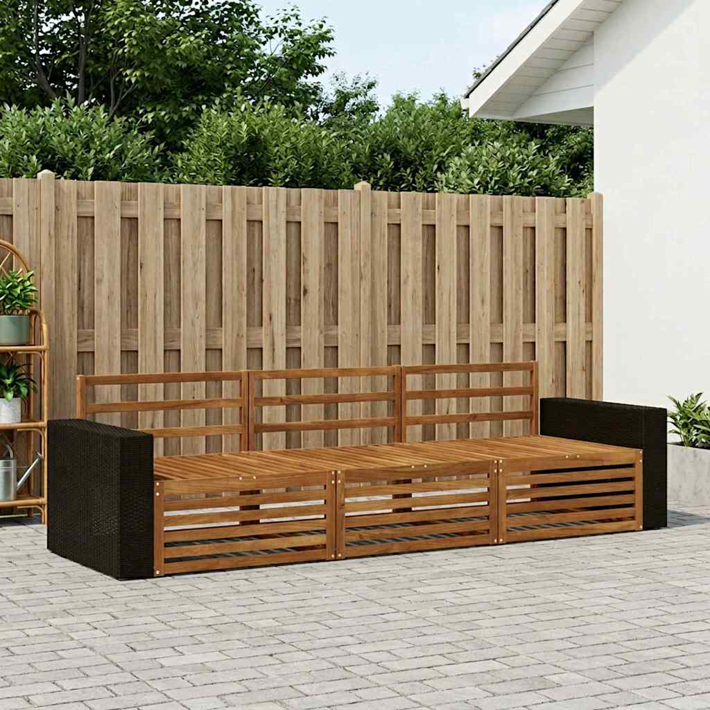Ensemble de canapés d'extérieur 3 pcs Naturel - XIOS