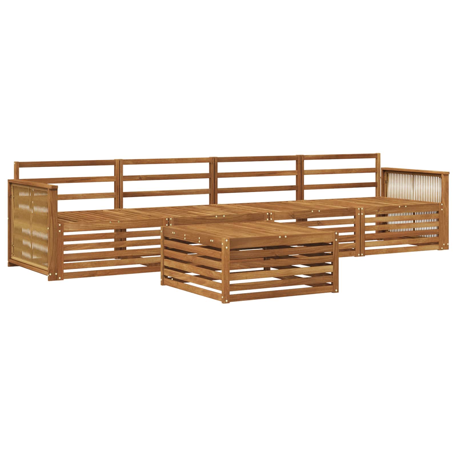 Ensemble de canapés d'extérieur 5 pcs Naturel - XIOS