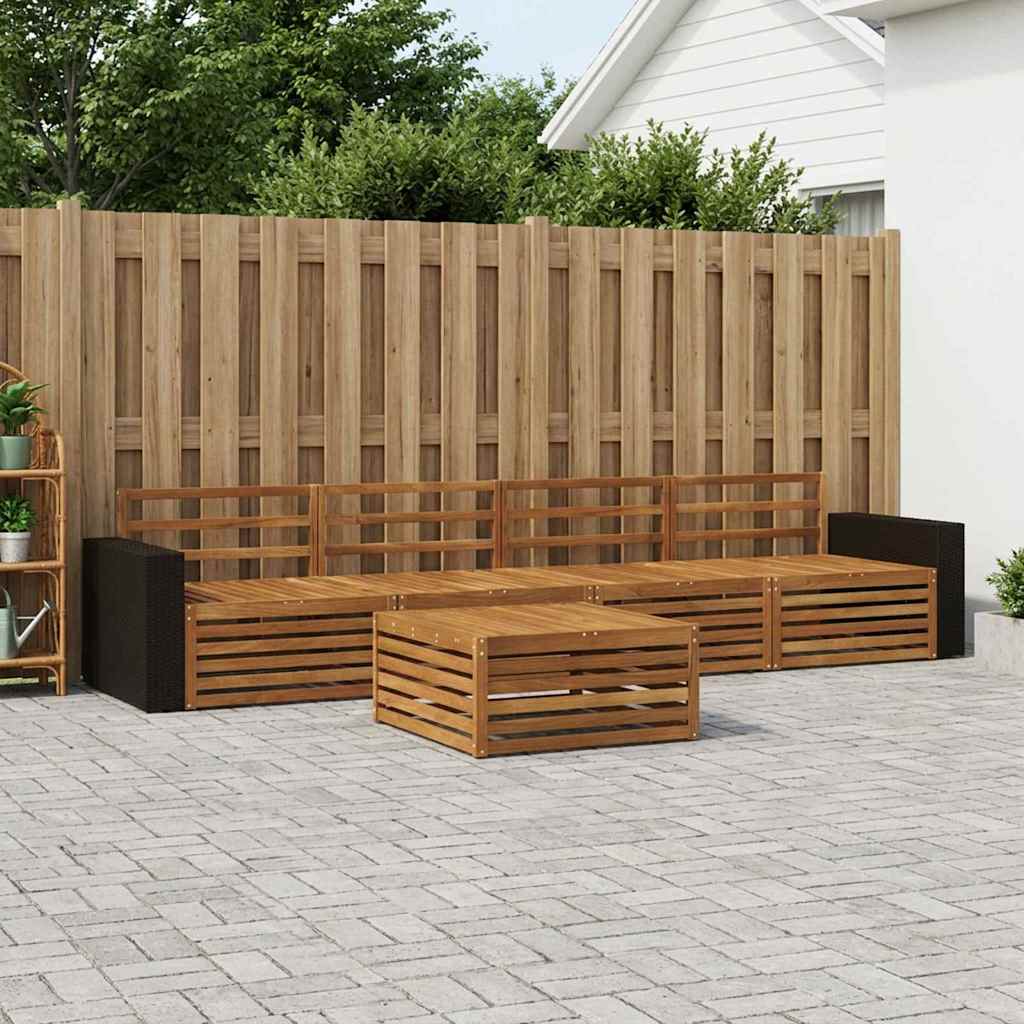 Ensemble de canapés d'extérieur 5 pcs Naturel - XIOS