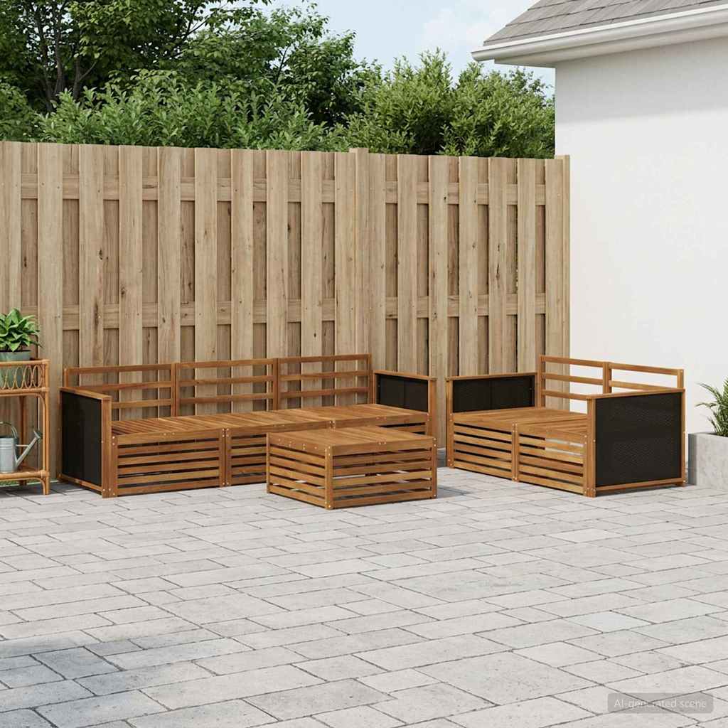 Ensemble de canapés d'extérieur 6 pcs Naturel - XIOS