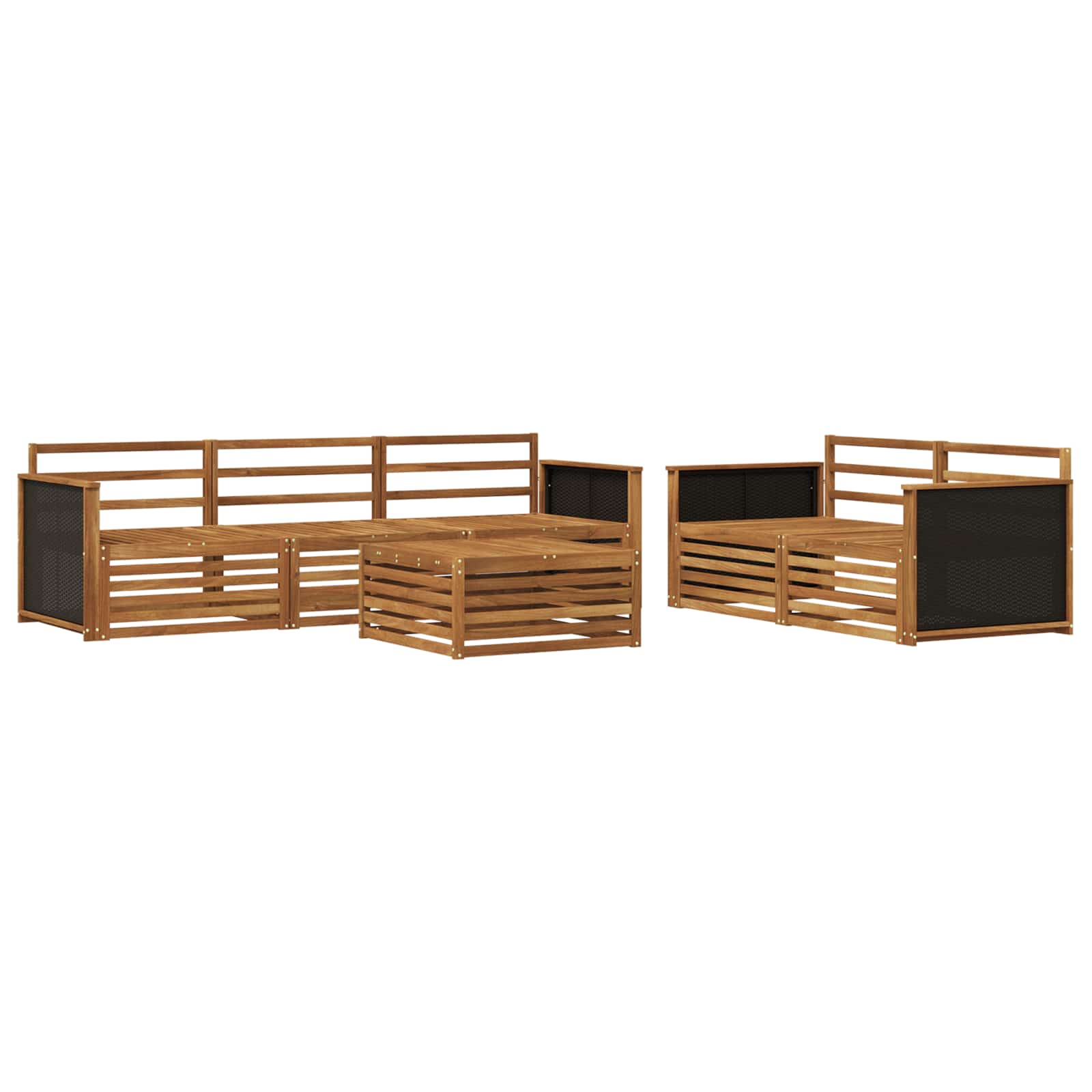 Ensemble de canapés d'extérieur 6 pcs Naturel - XIOS
