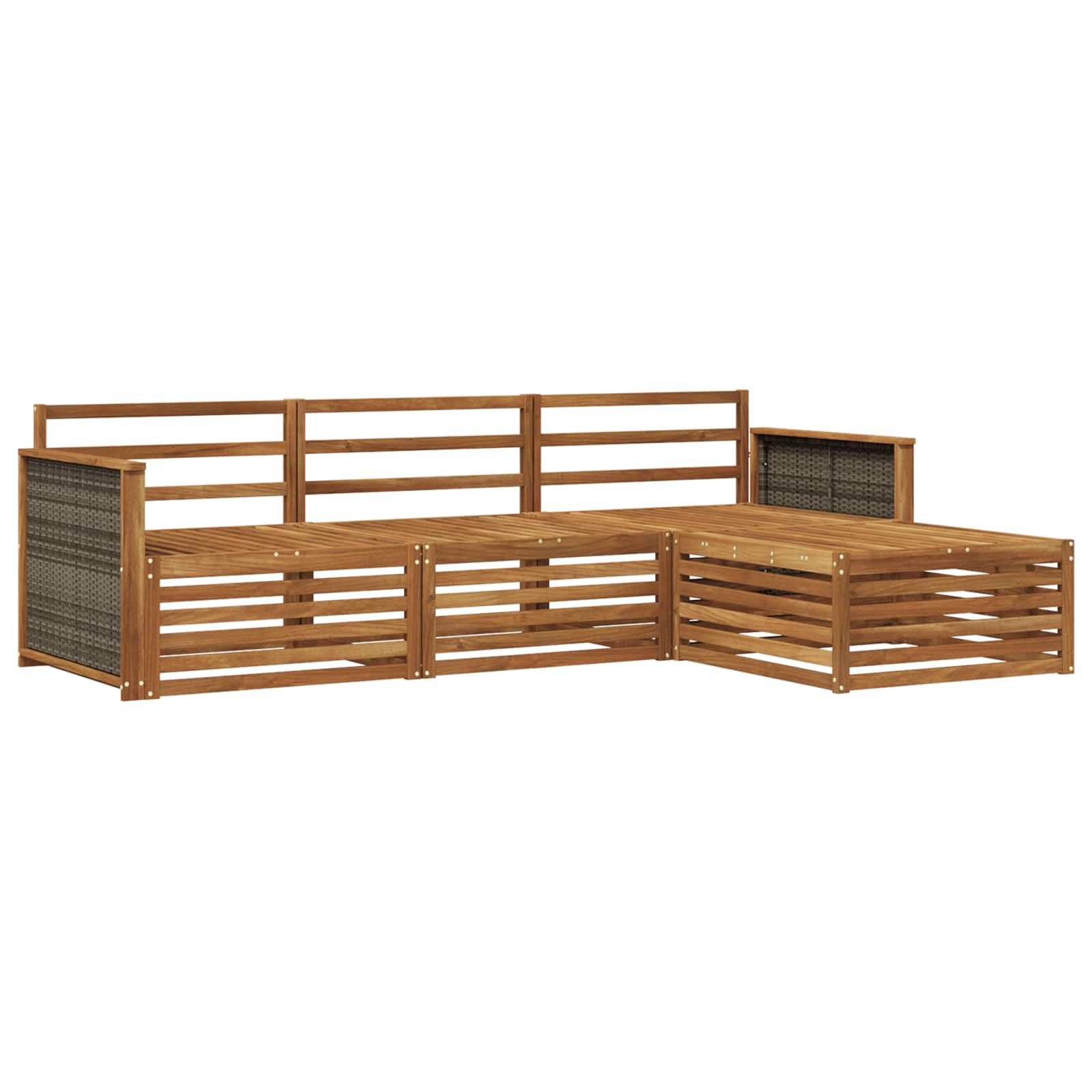 Ensemble de canapés d'extérieur Naturel 249,5 x 162,5 x 73 cm - XIOS