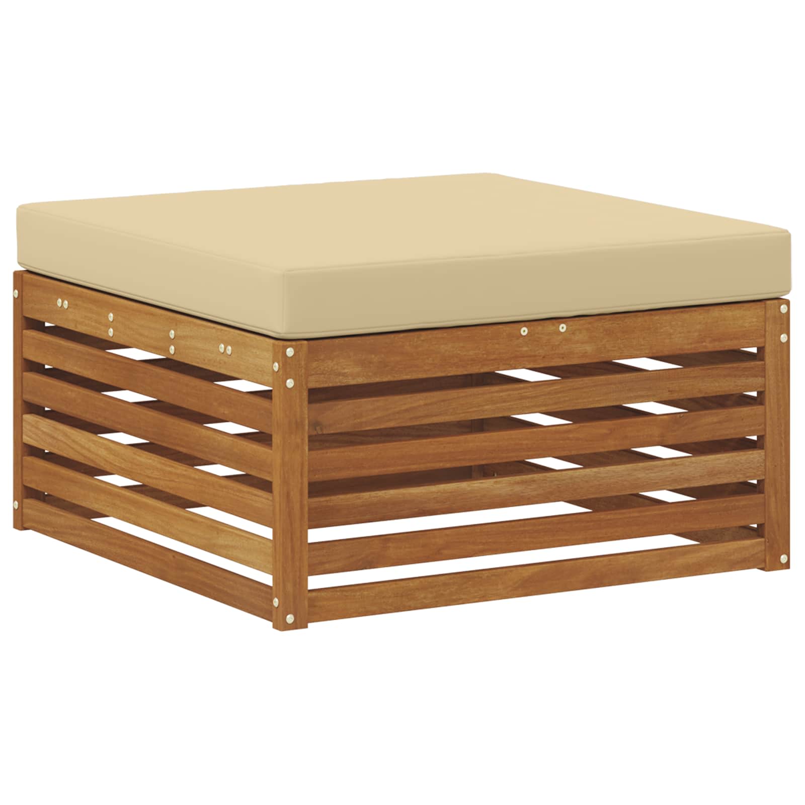 Ensemble de canapés d'extérieur 4 pcs Naturel et Beige - XIOS