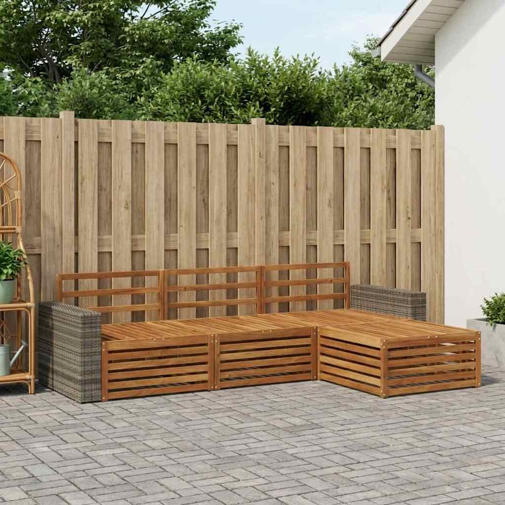 Ensemble de canapés d'extérieur 4 pcs Naturel - XIOS