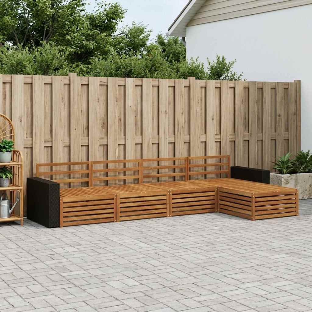 Ensemble de canapés d'extérieur 5 pcs Naturel - XIOS