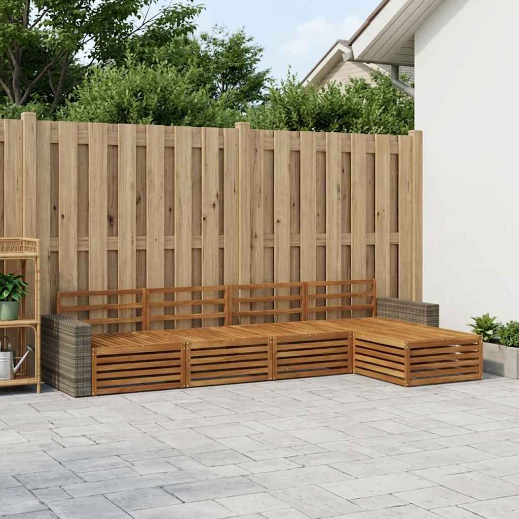 Ensemble de canapés d'extérieur 5 pcs Naturel - XIOS