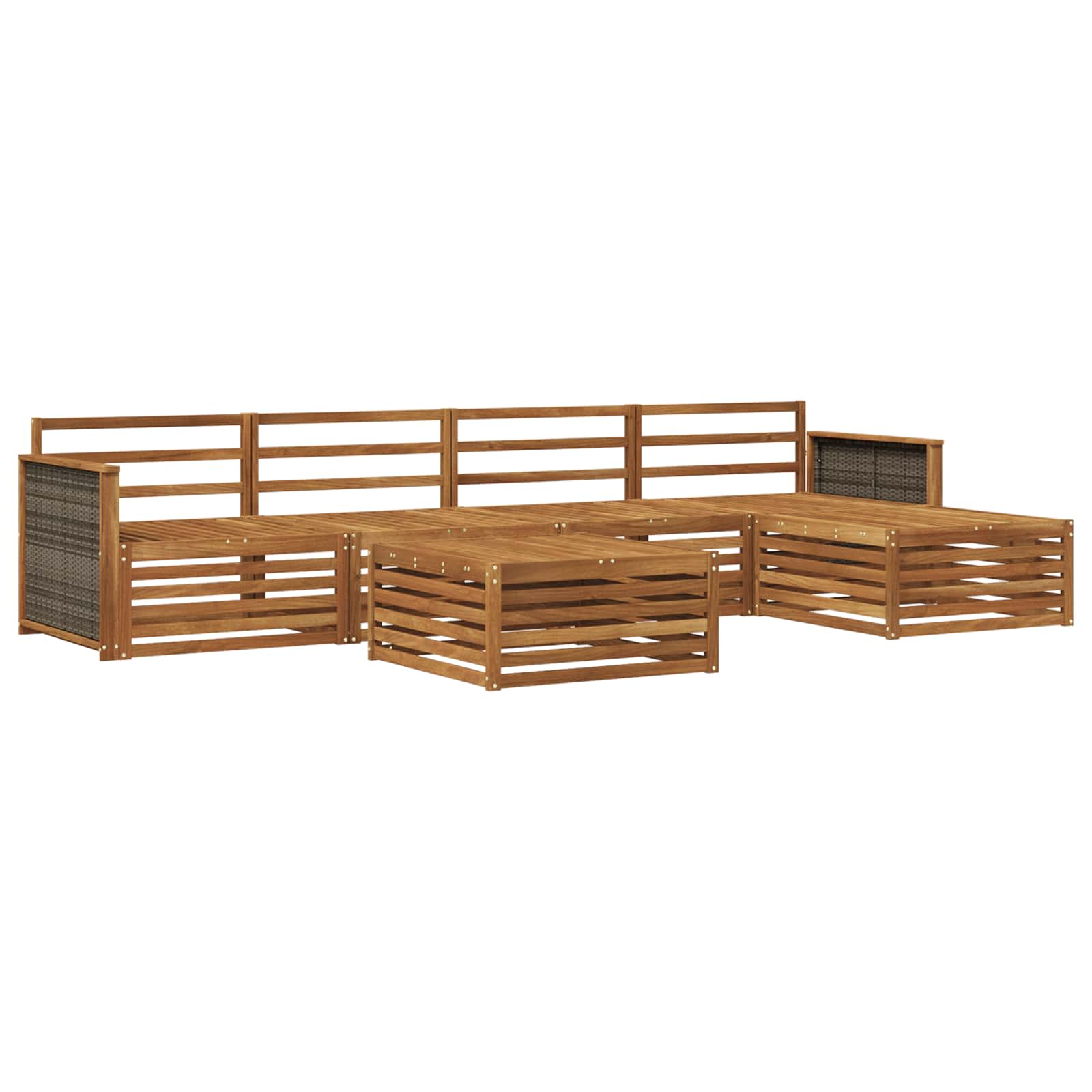 Ensemble de canapés d'extérieur 6 pcs Naturel - XIOS
