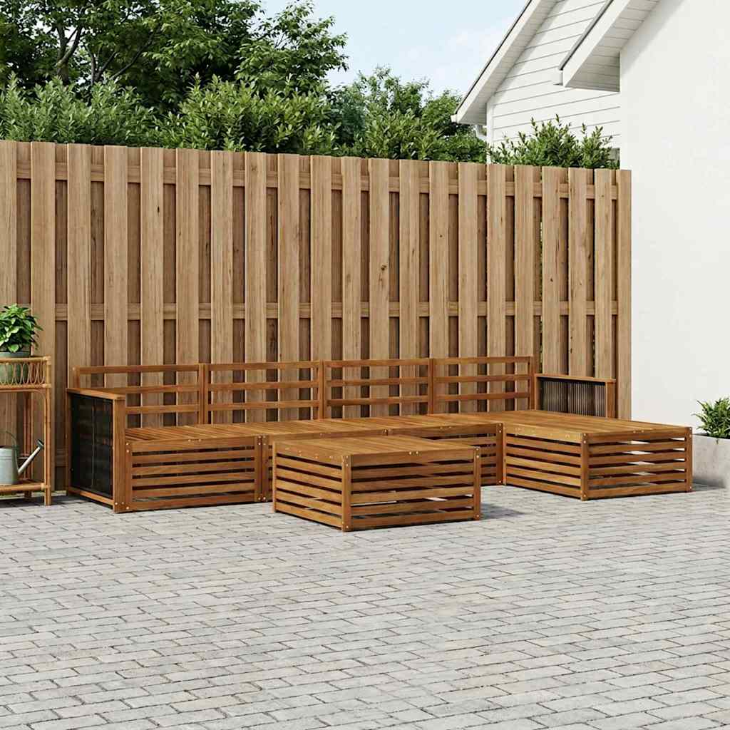 Ensemble de canapés d'extérieur 6 pcs Naturel - XIOS