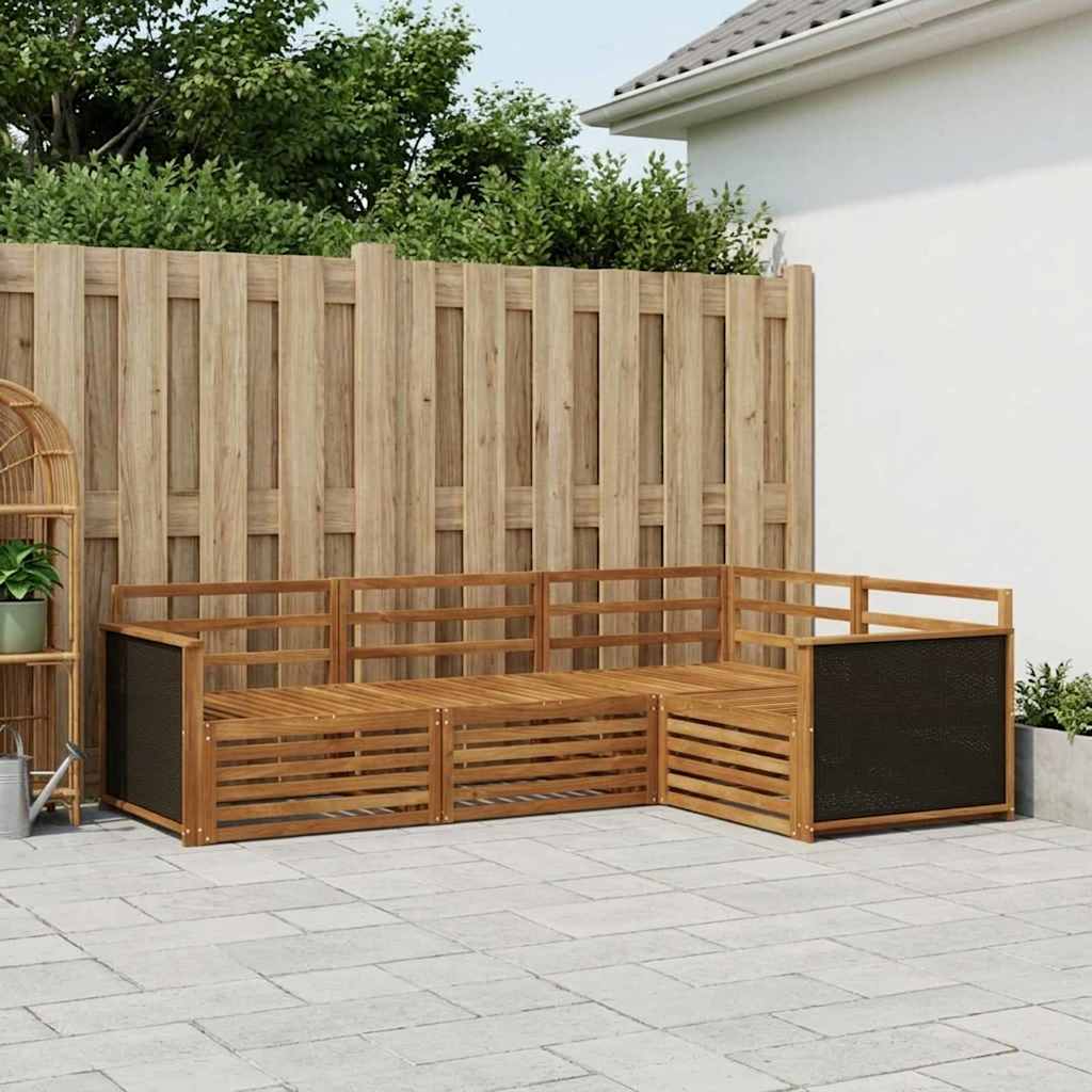 Ensemble de canapés d'extérieur 4 pcs Naturel - XIOS