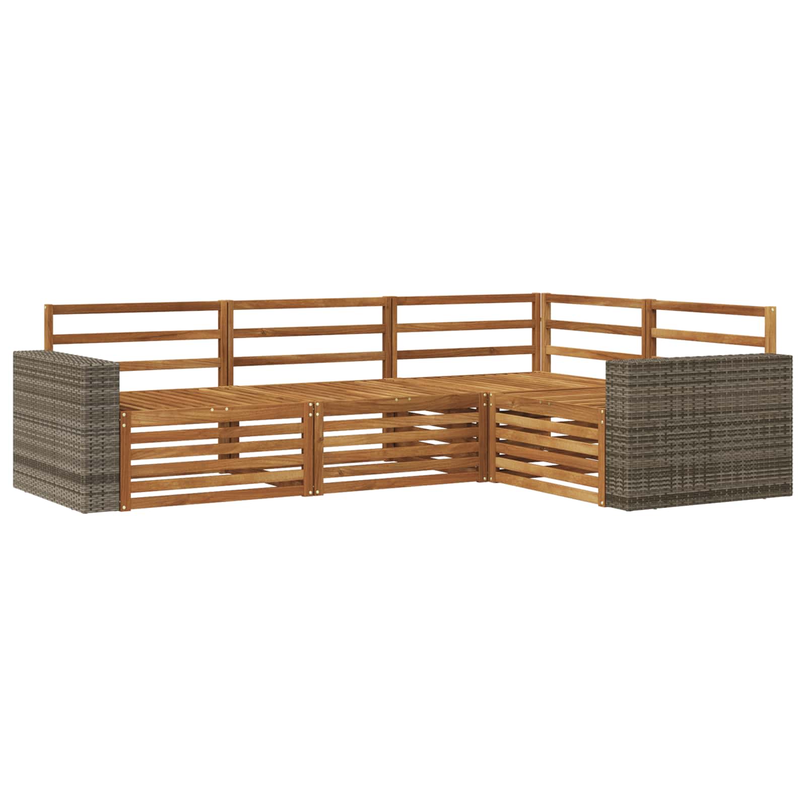 Ensemble de canapés d'extérieur 4 pcs Naturel - XIOS