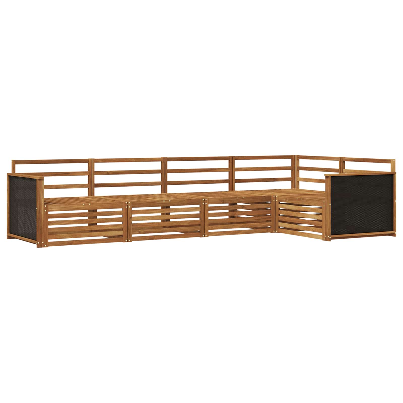 Ensemble de canapés d'extérieur 5 pcs Naturel - XIOS