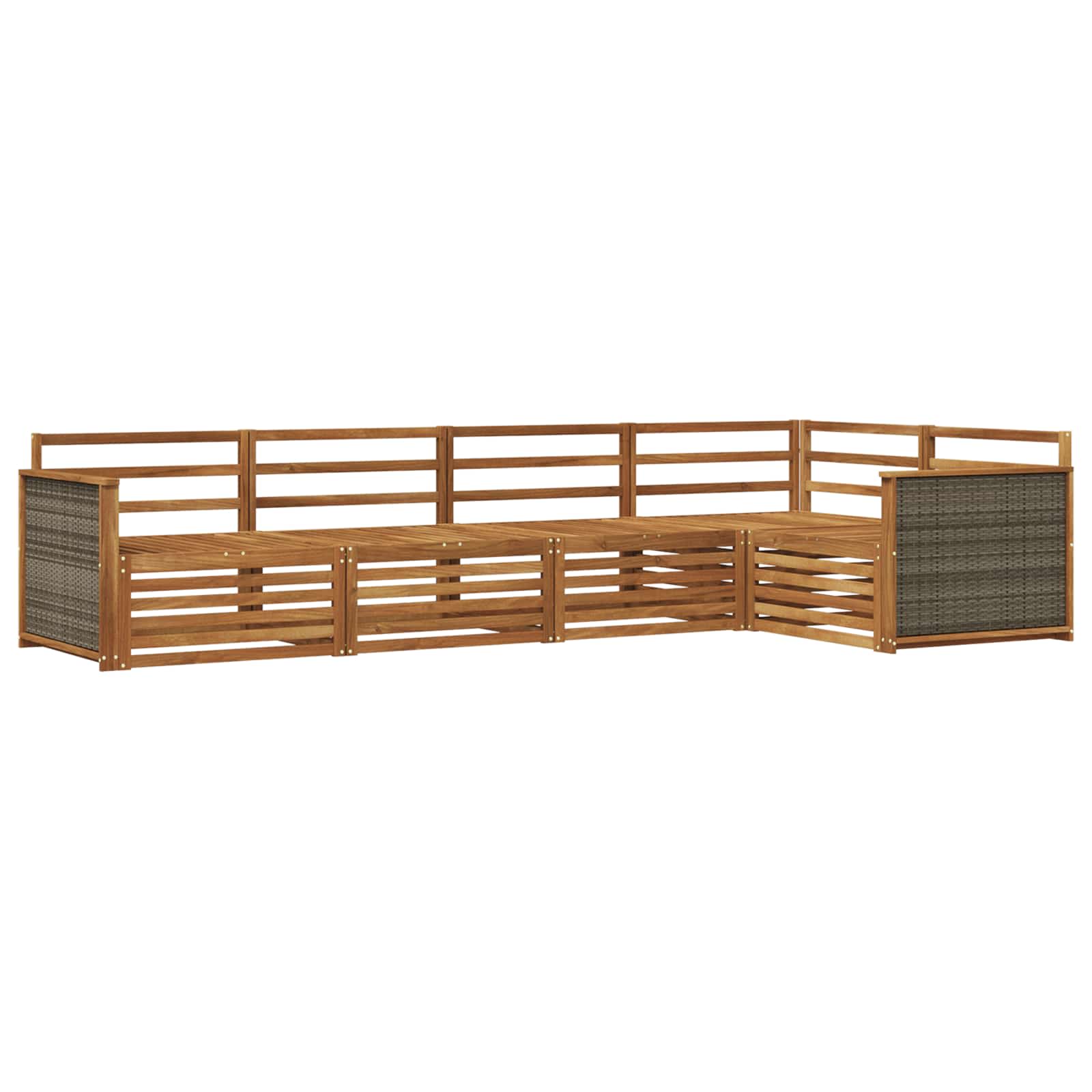 Ensemble de canapés d'extérieur 5 pcs Naturel - XIOS