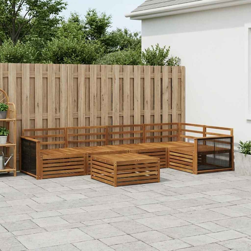 Ensemble de canapés d'extérieur 6 pcs Naturel - XIOS