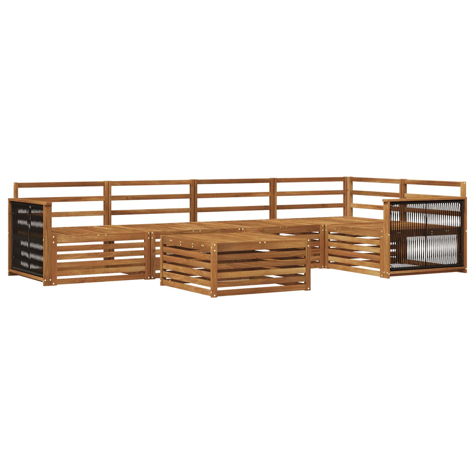 Ensemble de canapés d'extérieur 6 pcs Naturel - XIOS