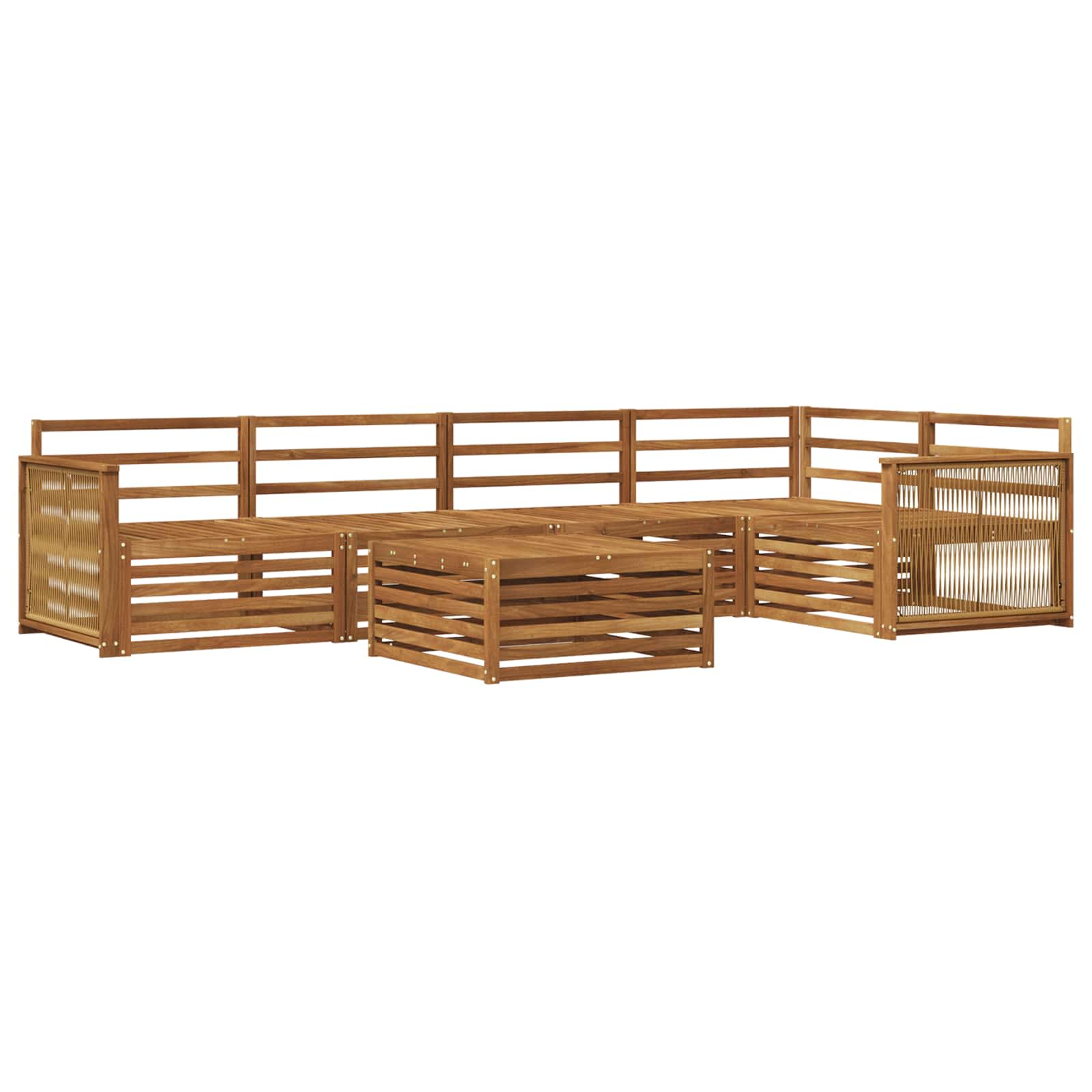 Ensemble de canapés d'extérieur 6 pcs Naturel - XIOS