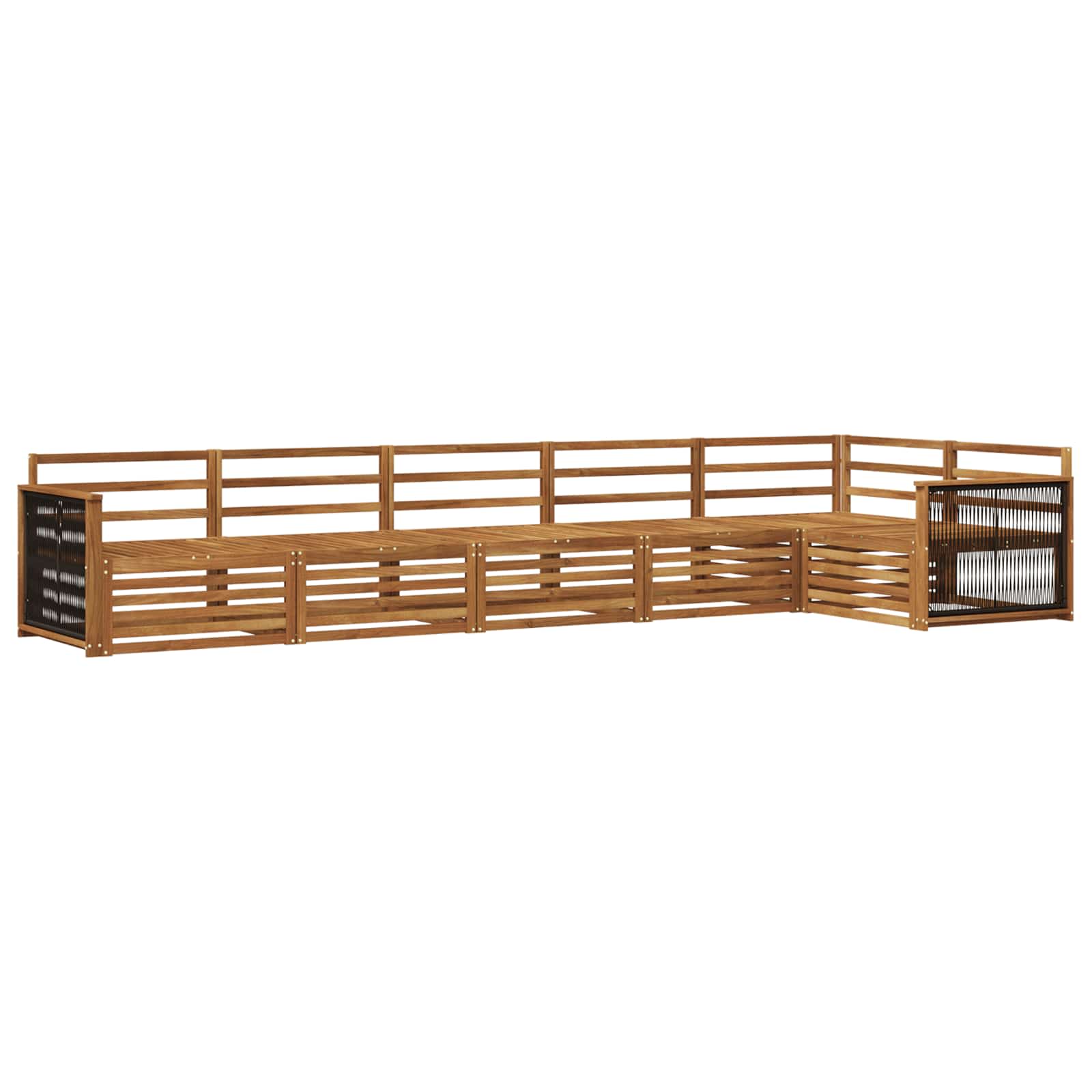 Ensemble de canapés d'extérieur 6 pcs Naturel - XIOS