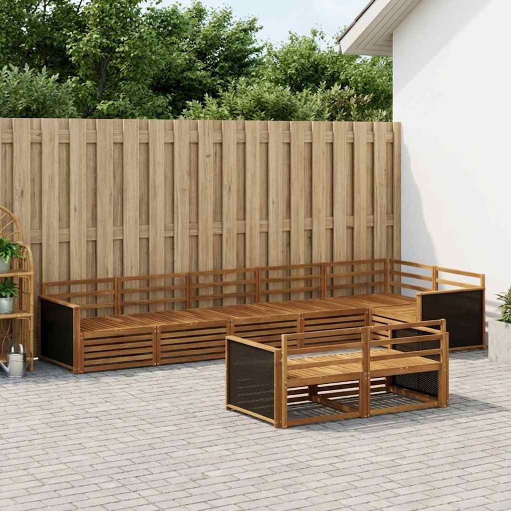 Ensemble de canapés d'extérieur 8 pcs Naturel - XIOS