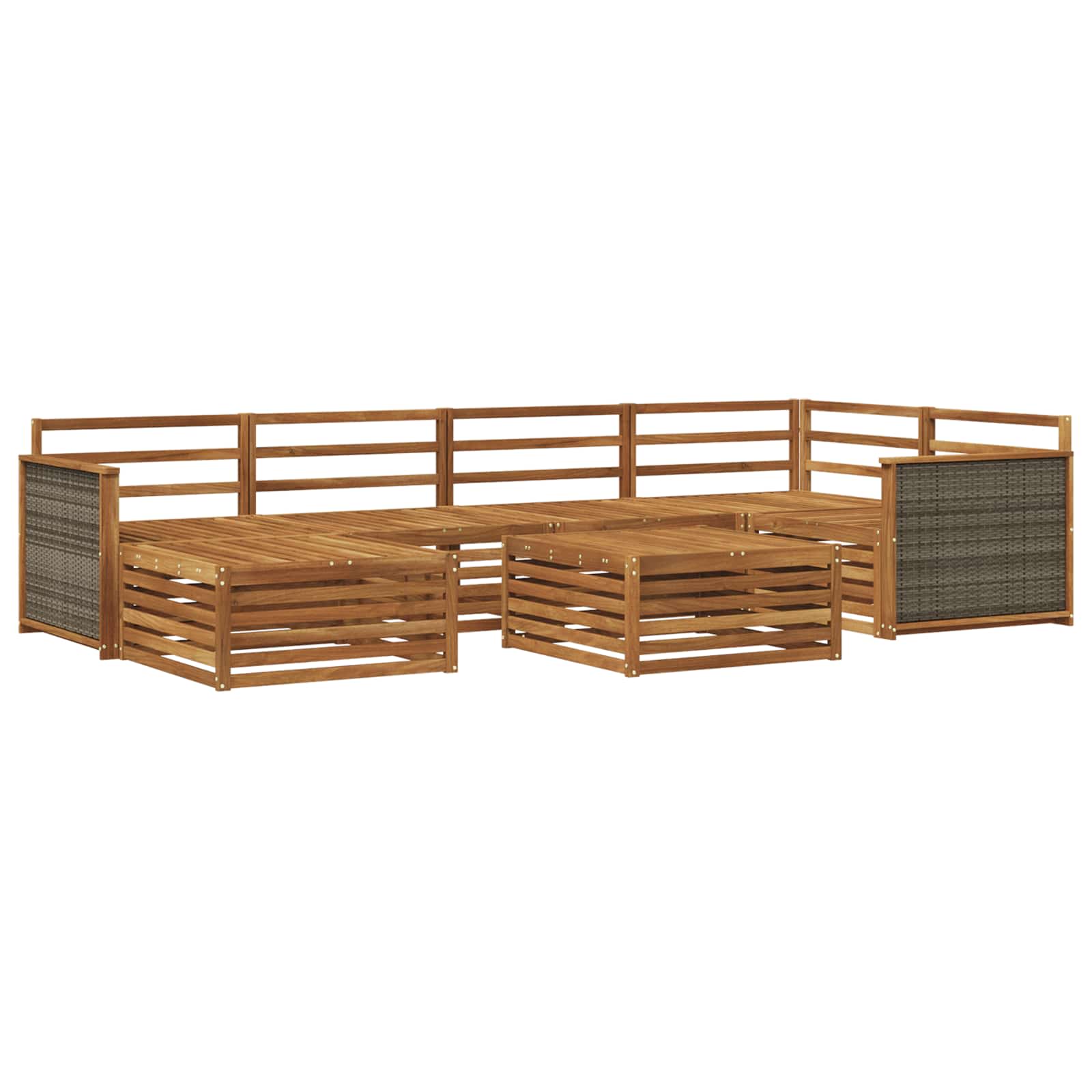 Ensemble de canapés d'extérieur 7 pcs Naturel - XIOS
