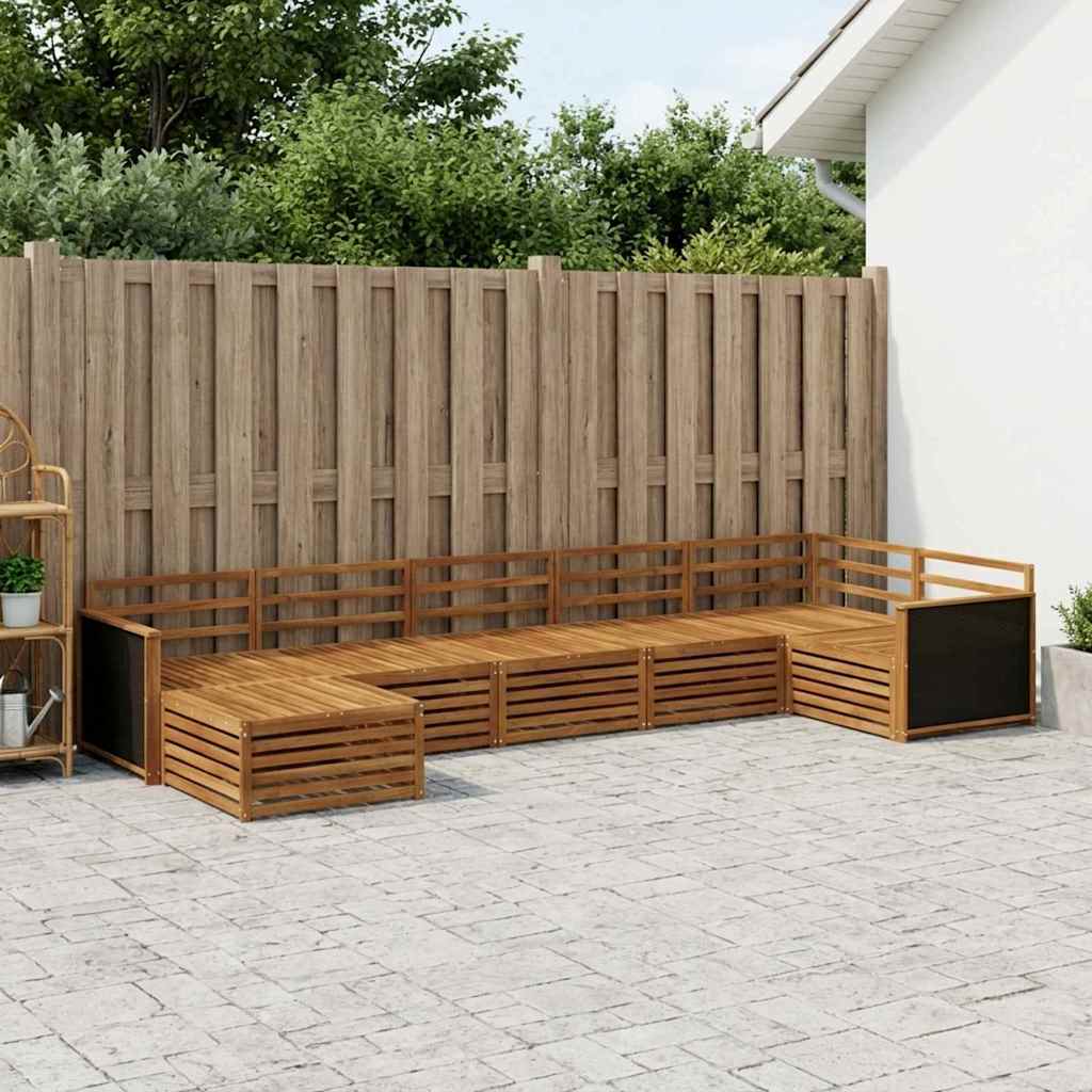 Ensemble de canapés d'extérieur 7 pcs Naturel - XIOS