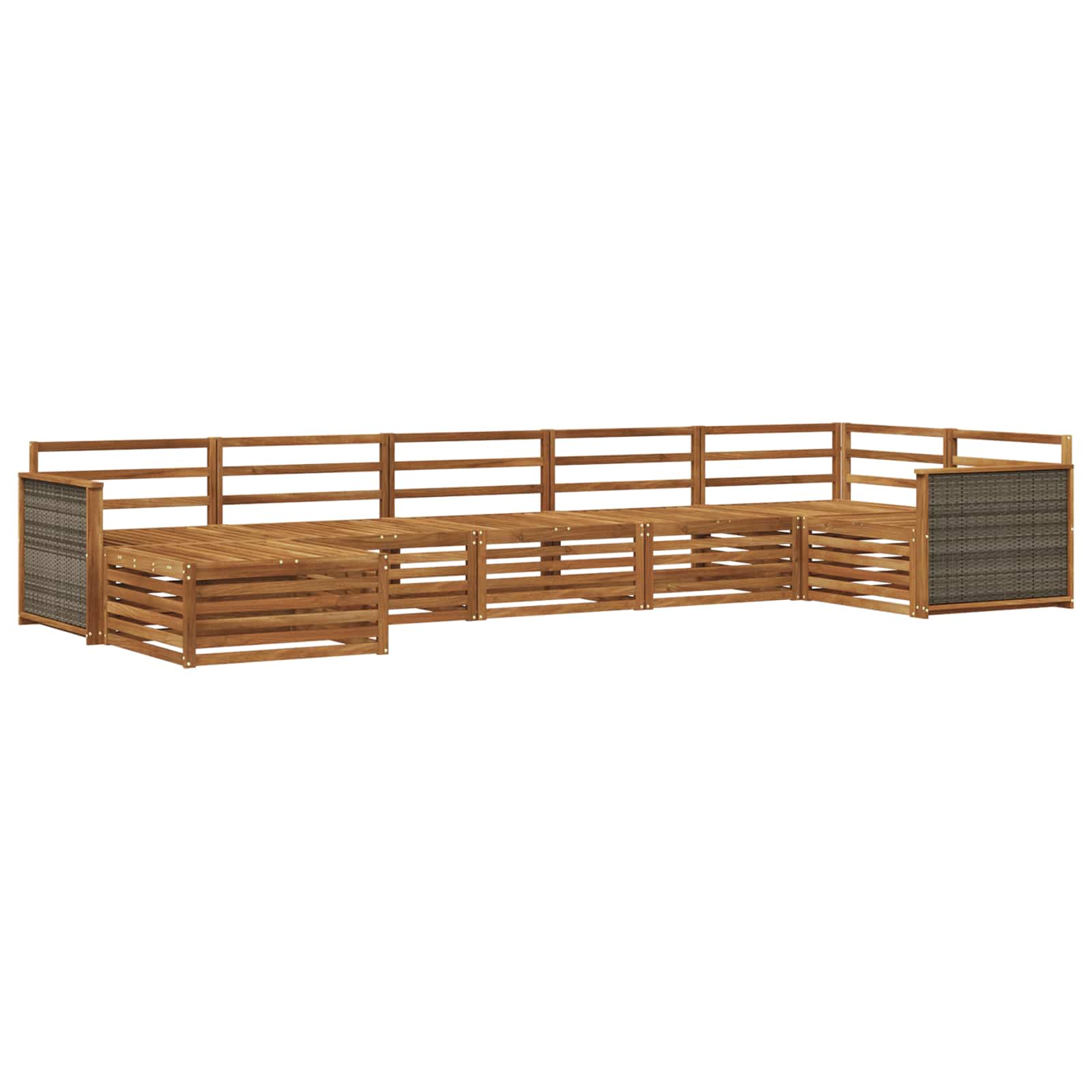 Ensemble de canapés d'extérieur 7 pcs Naturel - XIOS