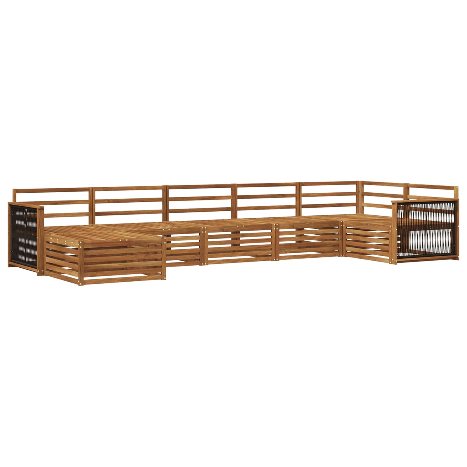 Ensemble de canapés d'extérieur 7 pcs Naturel - XIOS