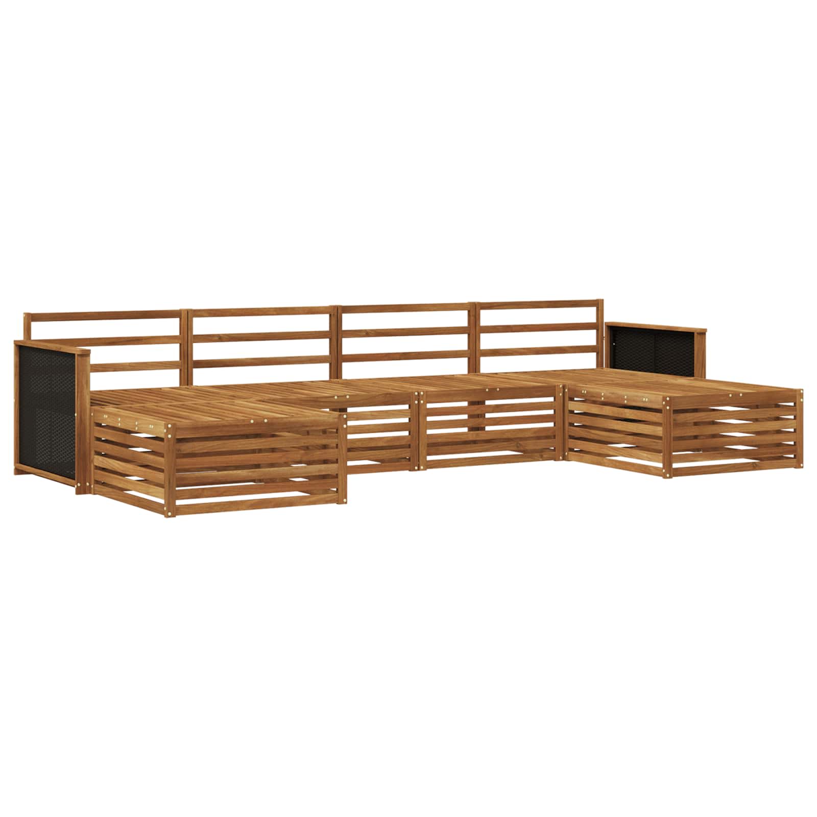 Ensembles de canapés 6 pcs Bois d'Acacia Massif - XIOS