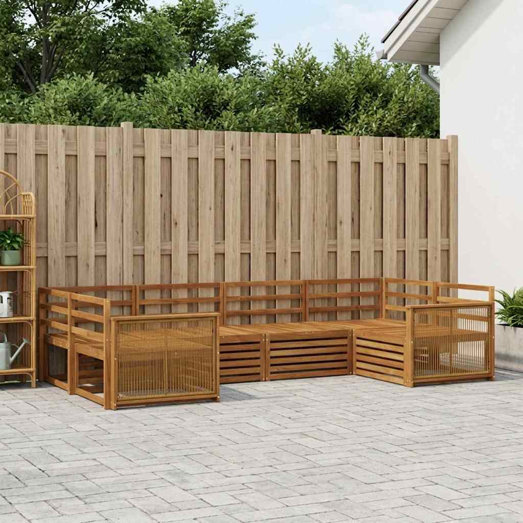 Ensemble de canapés d'extérieur 6 pcs Naturel - XIOS