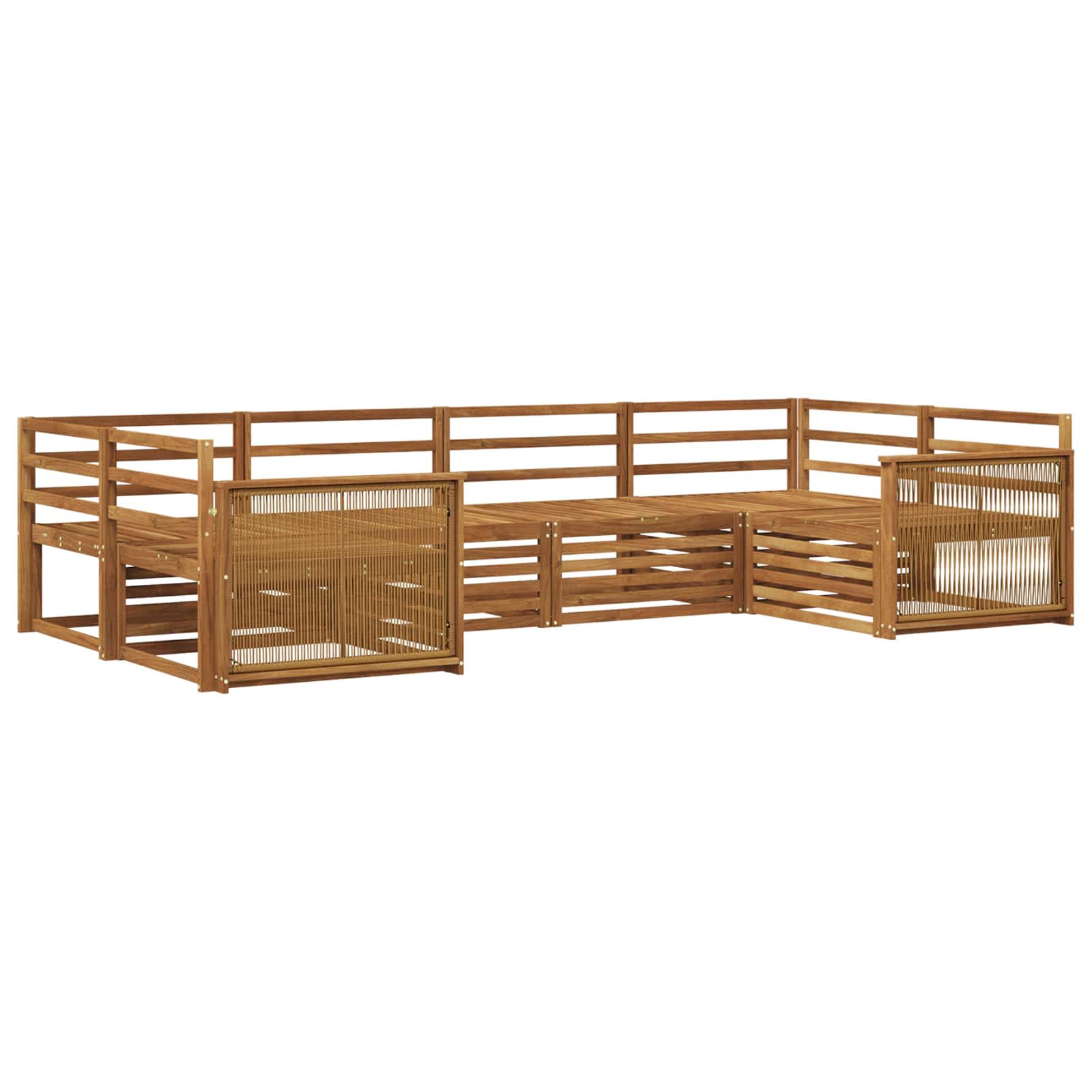 Ensemble de canapés d'extérieur 6 pcs Naturel - XIOS