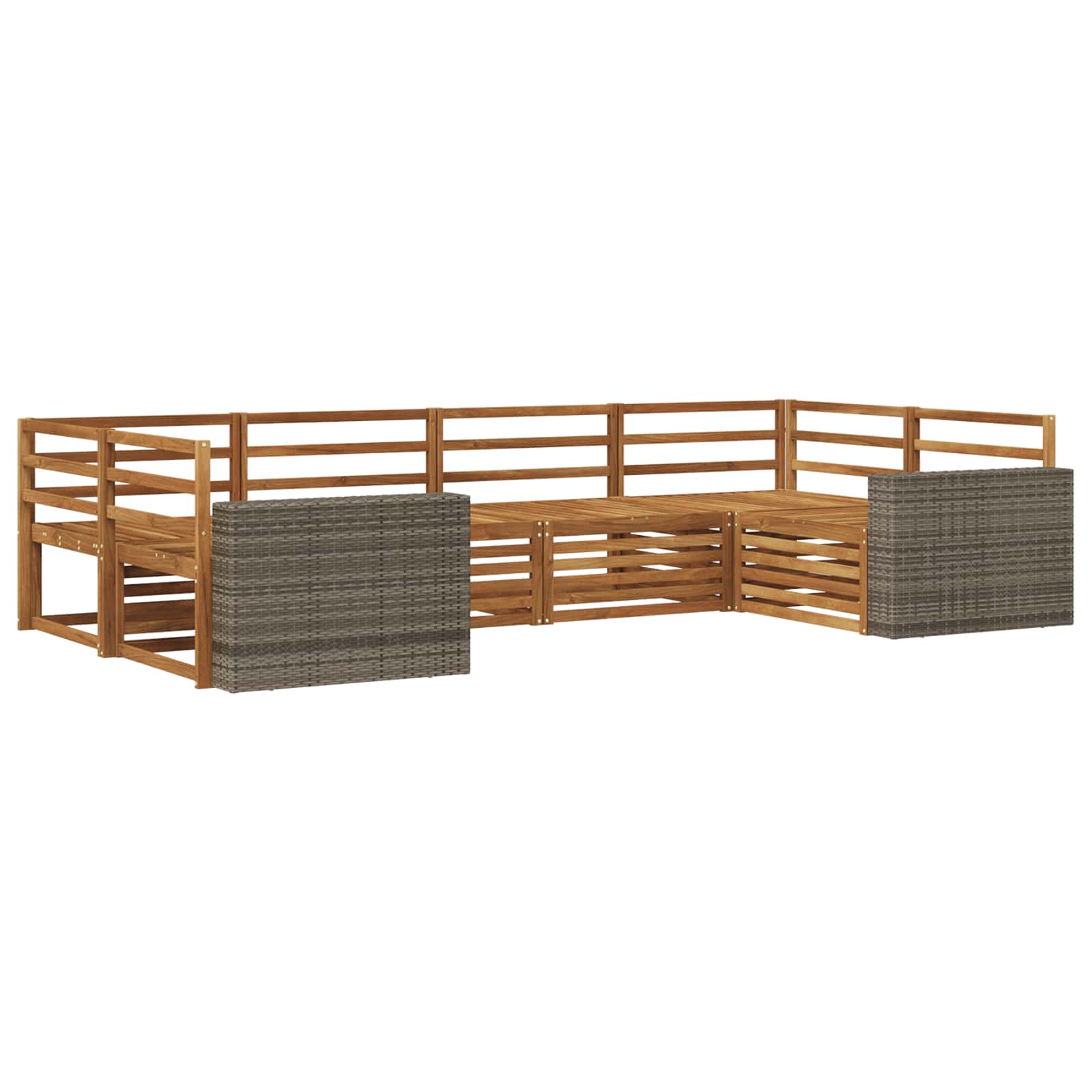 Ensemble de canapés d'extérieur 6 pcs Naturel - XIOS