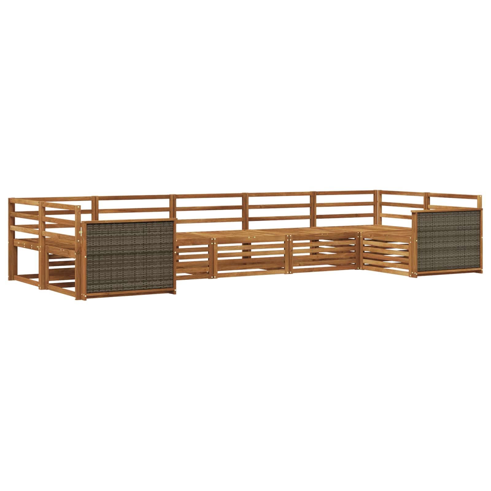 Ensemble de canapés d'extérieur 7 pcs Naturel - XIOS