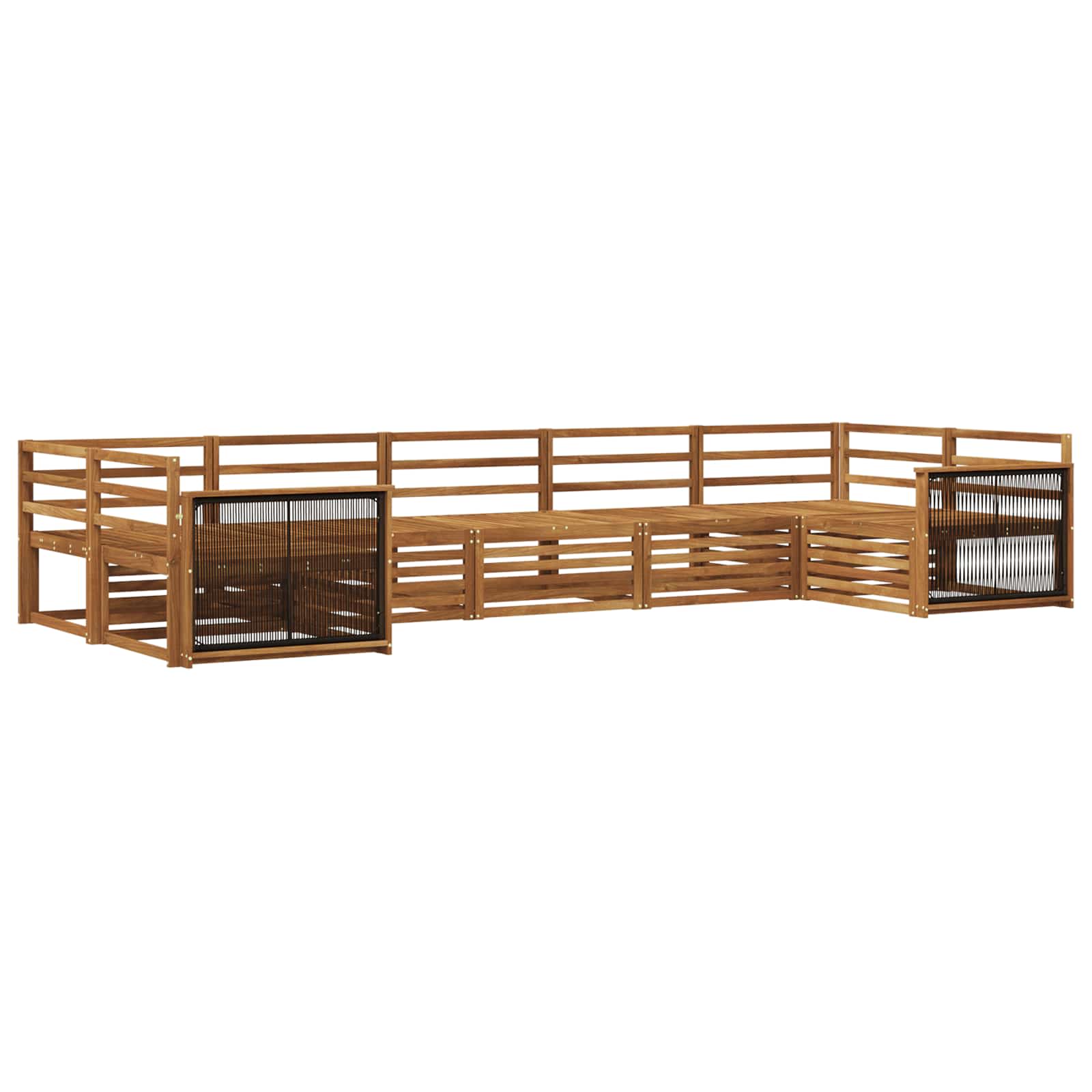 Ensemble de canapés d'extérieur 7 pcs Naturel - XIOS