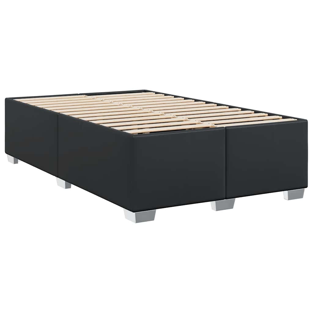 Cadre de lit sans matelas noir 137 x 190 cm similicuir - XIOS