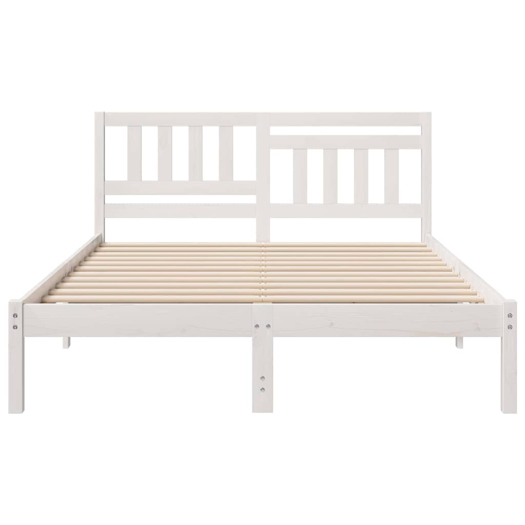 Cadre de lit avec tête de lit Blanc 120 x 190 cm Pin massif - XIOS
